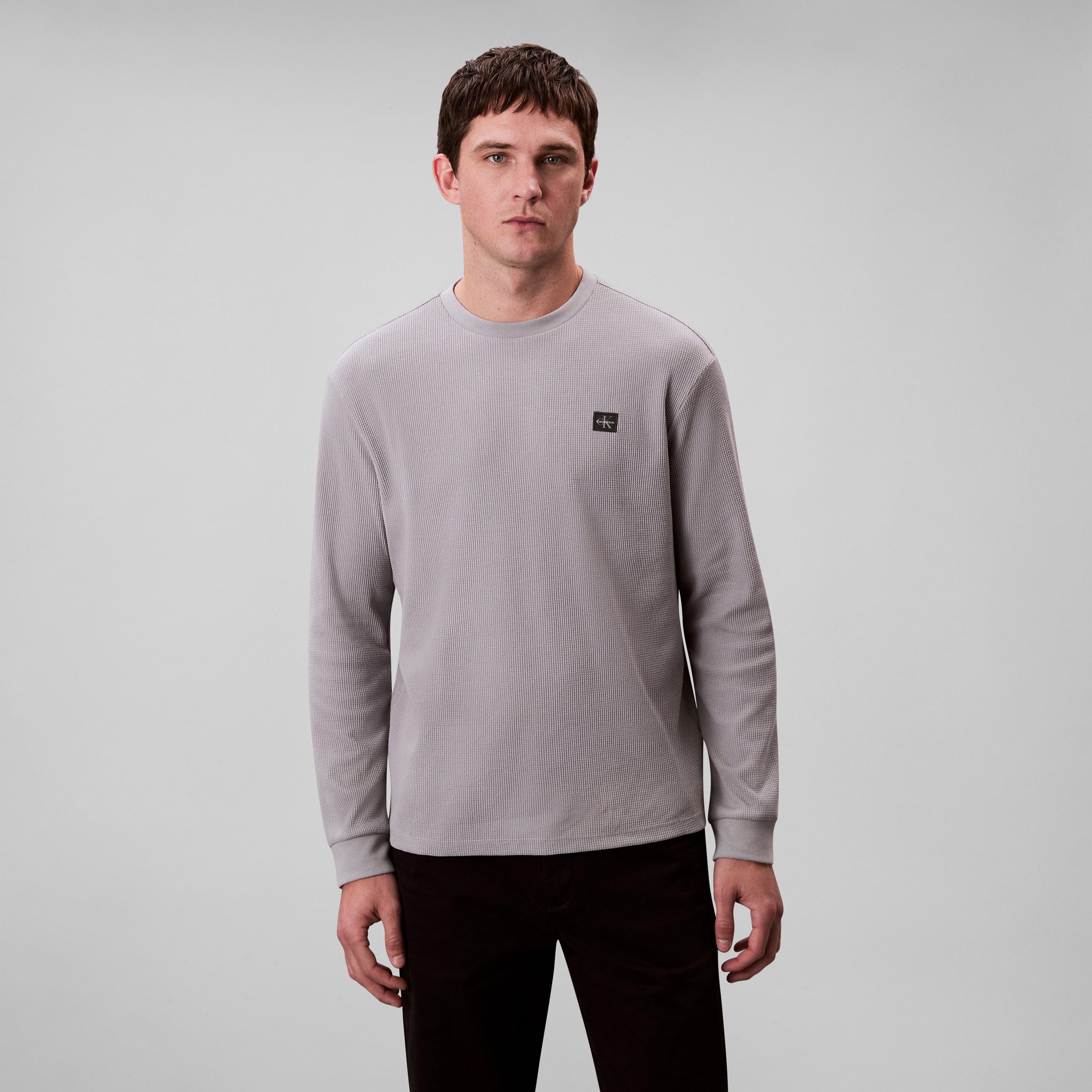 Langarmshirt LS WAFFLE BADGE CREWNK TEE