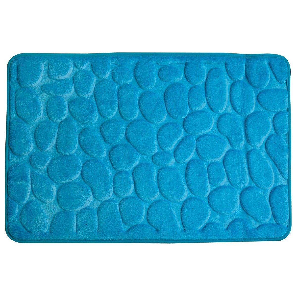 Euroshowers GmbH Badematte Memory Foam Rimini Türkis 60 × 95 cm, 100% polyester, memory foam (stoppning), latex SBR, rechteckig