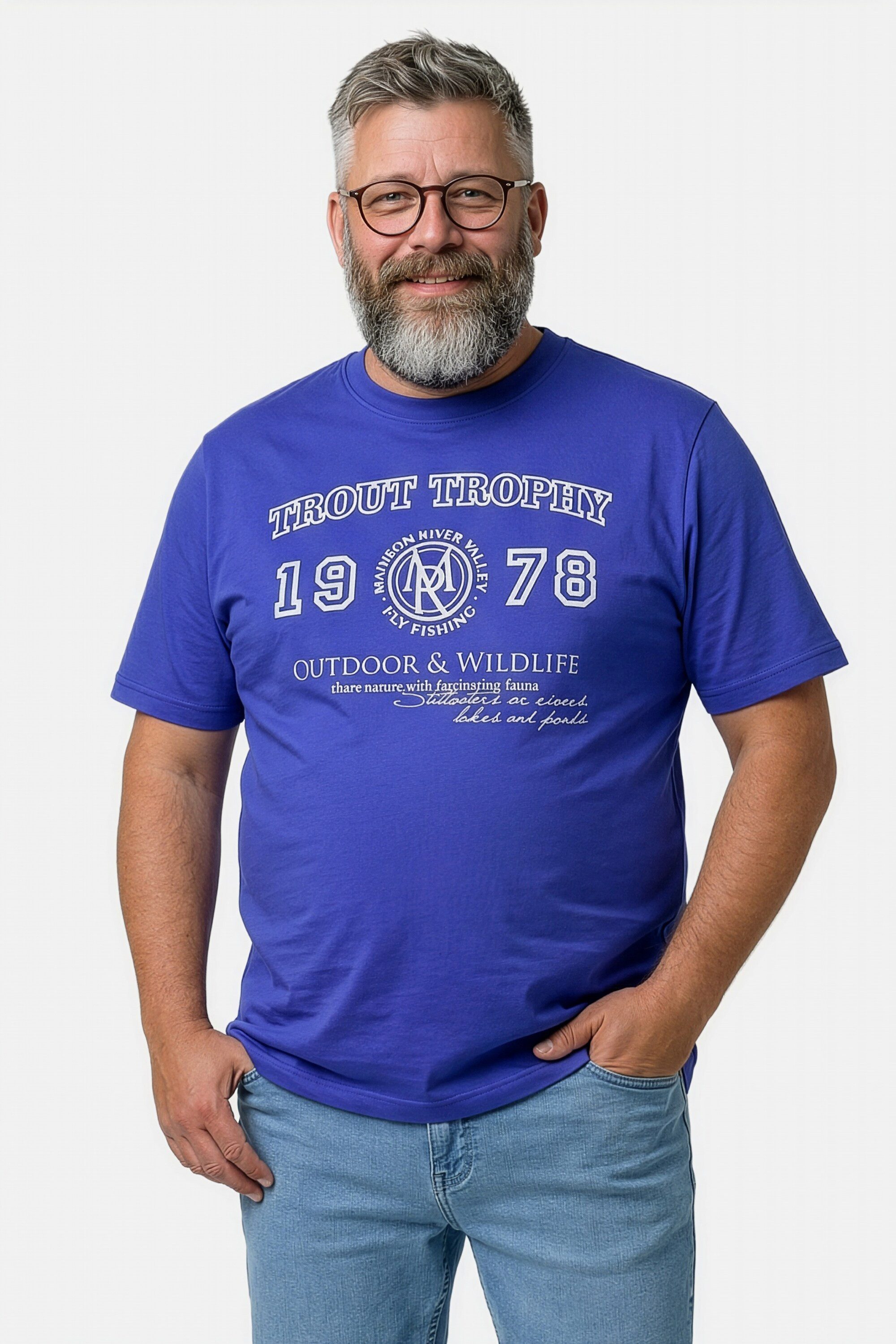 T-Shirt T-Shirt Halbarm Brustprint