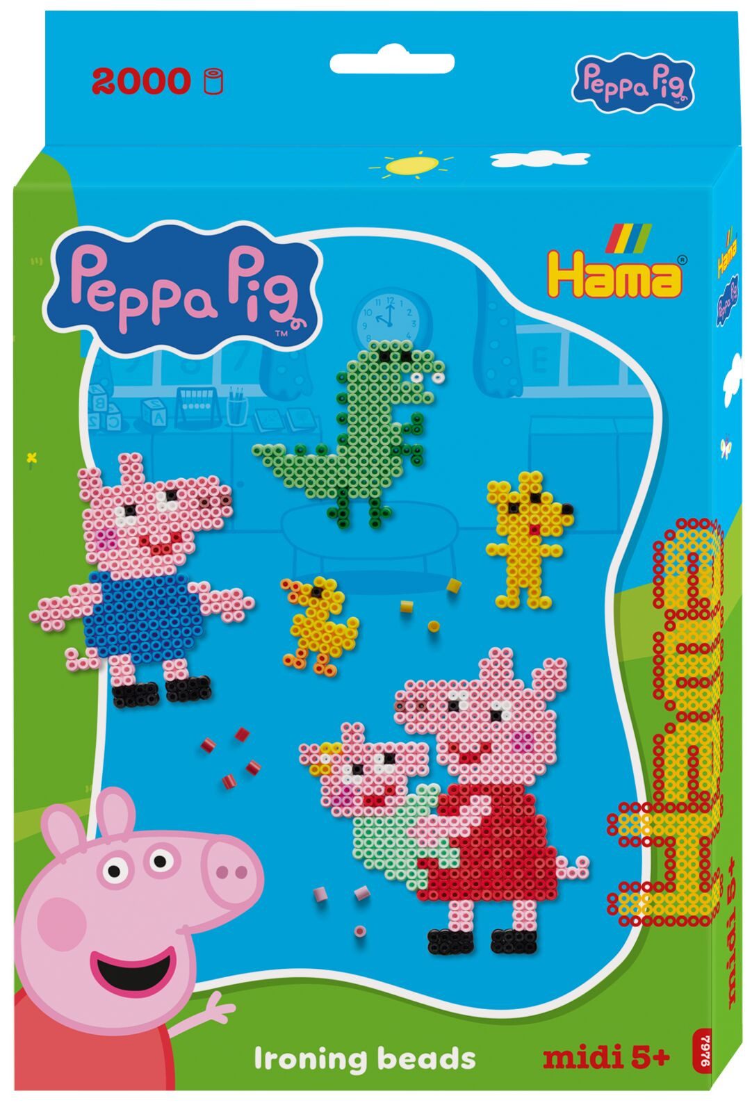 Hama Bügelperlen Hama Geschenkpackung Peppa Wutz klein 2 Midi-Bügelperlen