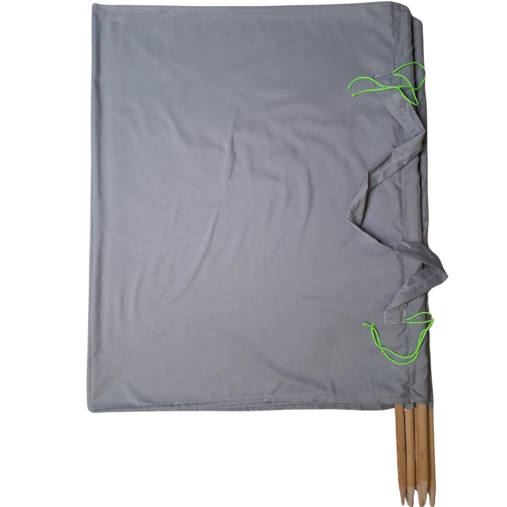 Aves-24 Windschutz WINDSCHUTZ 5m für Strand Garten Meer SICHTSCHUTZ Blickschutz, Einfarbig - Grau 5m