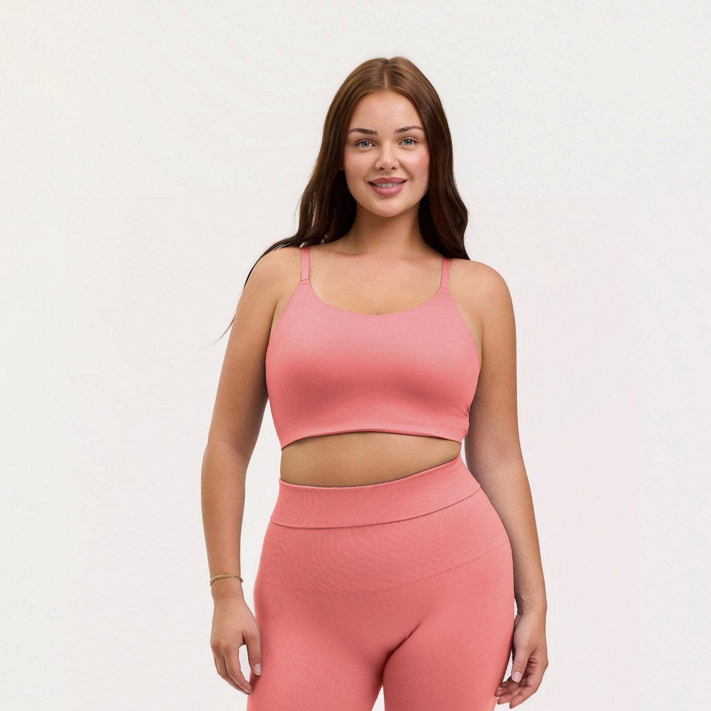 cfab by creamy fabrics Bügelloser BH Scoop Neck BH-Coral-S (1-tlg)