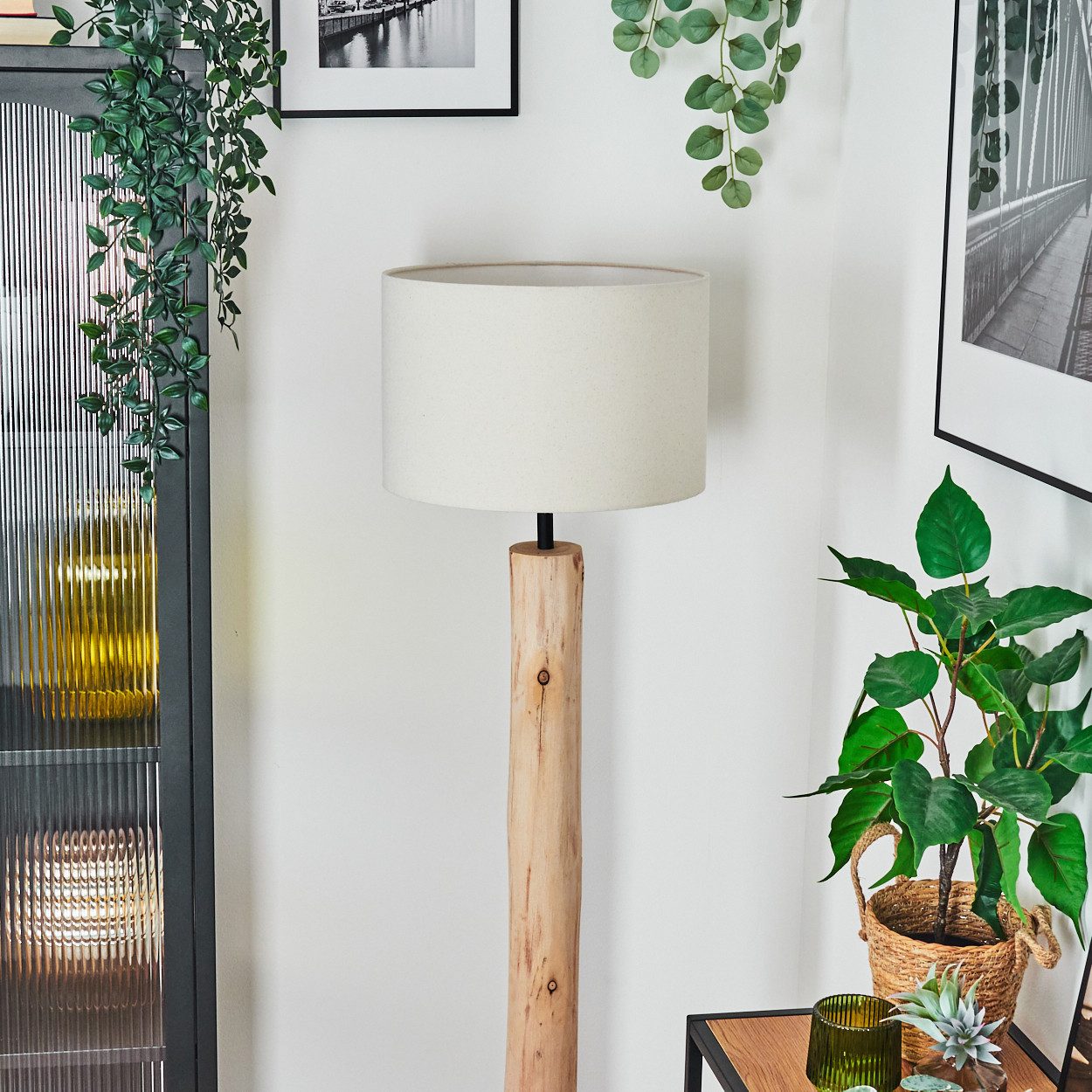 hofstein Stehlampe Stehlampe aus Holz/Metall im skandinavischen Design, Ste günstig online kaufen