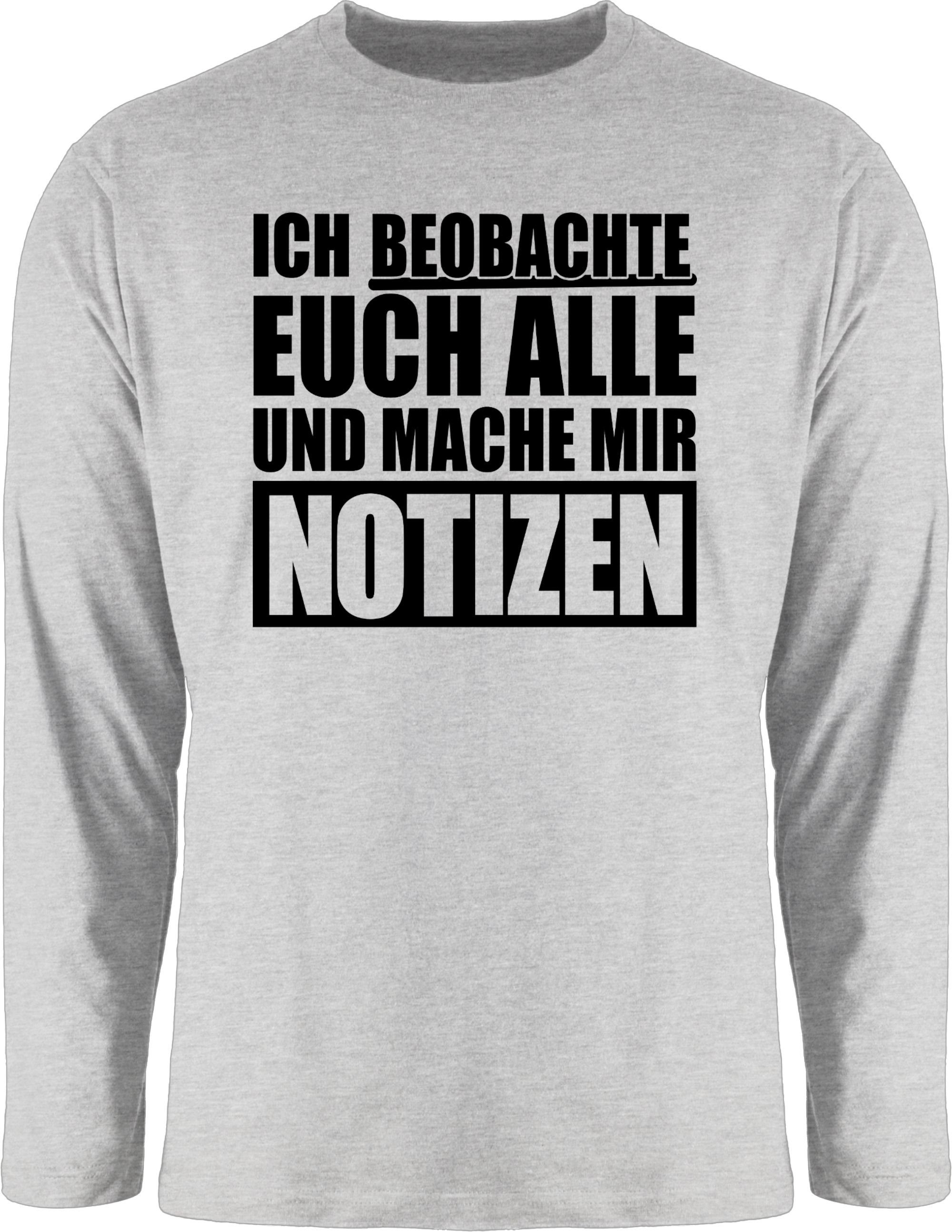 Rundhalsshirt Ich beobachte euch alle - schwarz