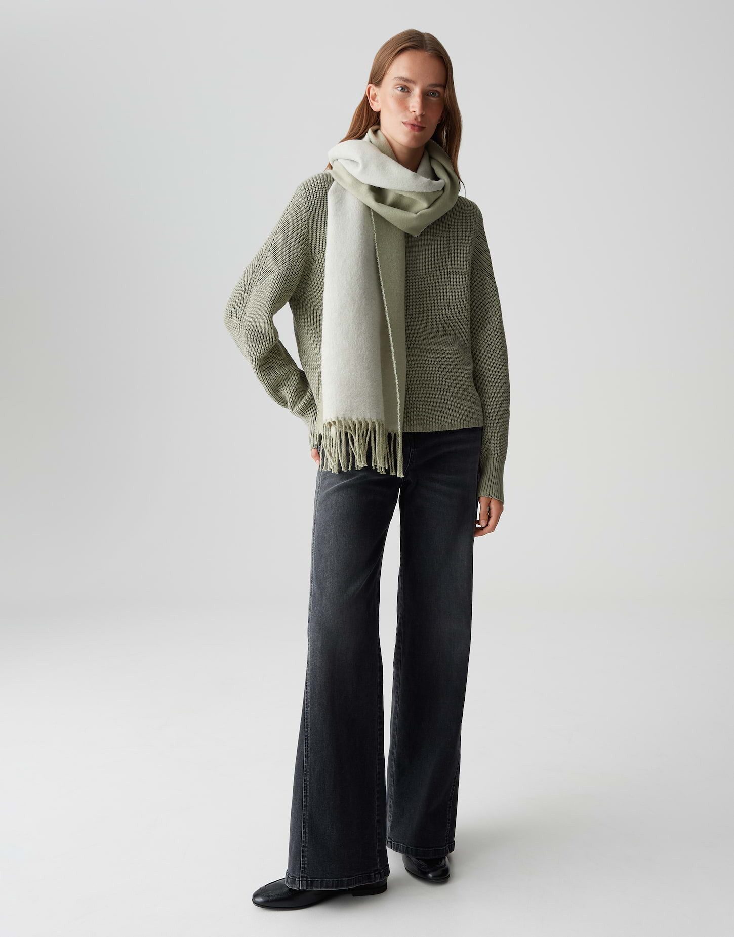 OPUS XXL-Schal ATOPA aus softem Viskose Mix, one size, weicher Griff, Color Blocking