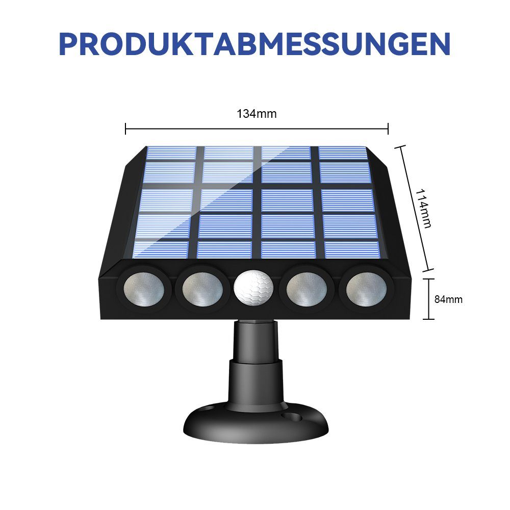 MUPOO LED Außen-Wandleuchte Solar Wandleuchte,Solarlampen für günstig online kaufen