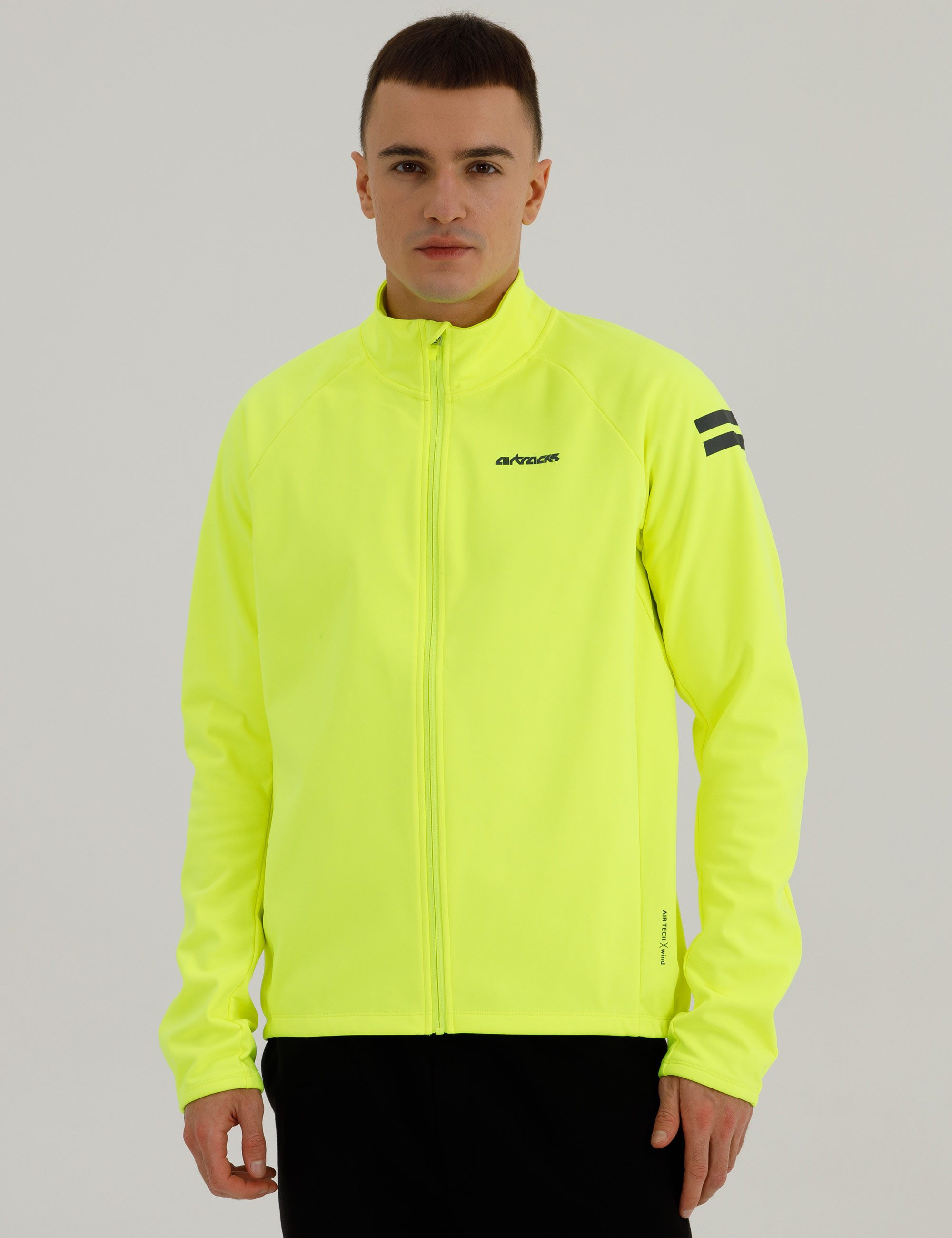 Airtracks Fahrradjacke Herren Winter Thermo Softshell Fahrradjacke Active Comfort Line (Softshell - Wind und Wasserdicht, Funktions Jacke) für die kalte Jahreszeit Herbst-Winter » S M L Xl XXL XXXL «