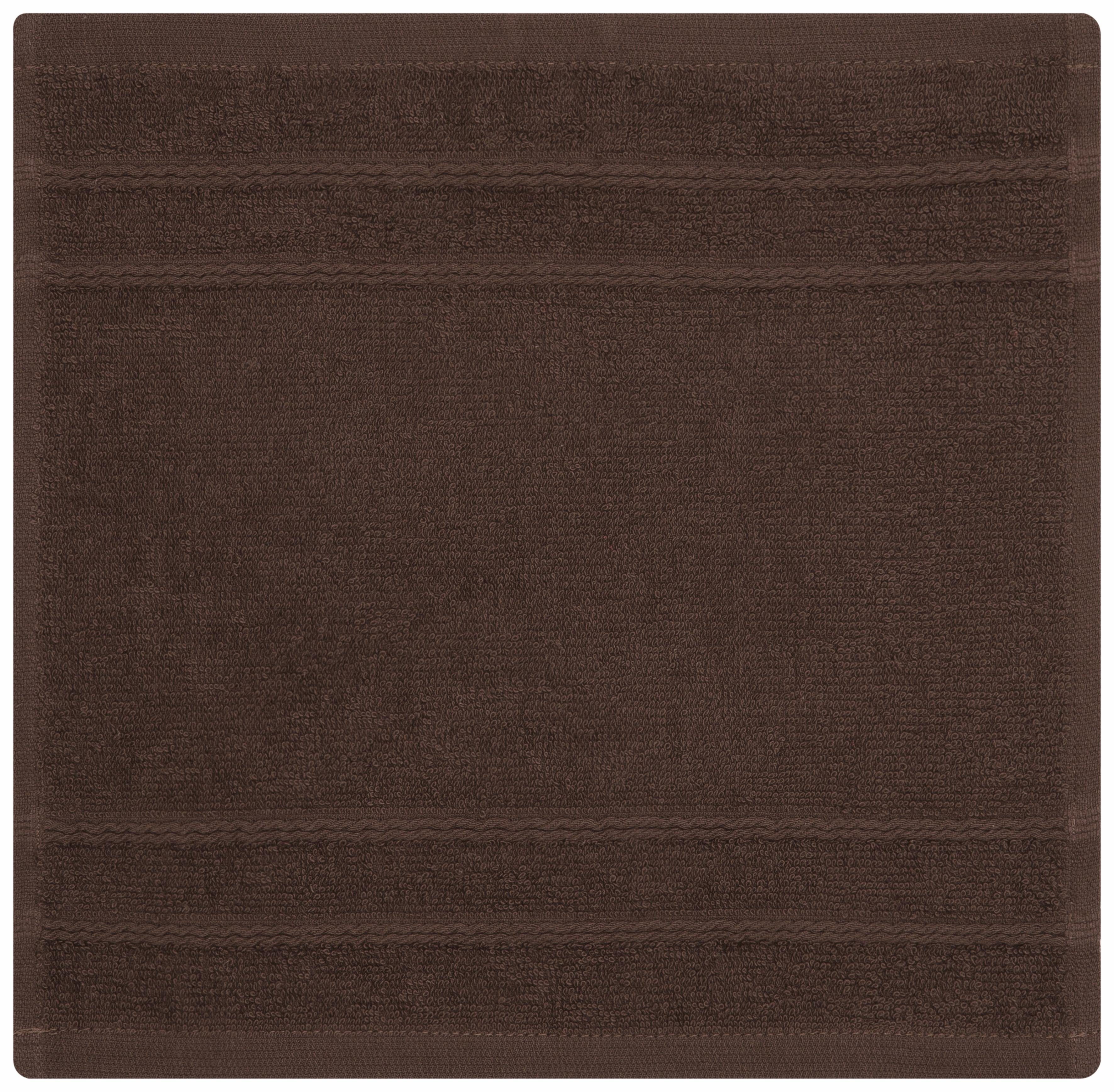 OTTO home Handtuch Set Inga, Duschtücher, Handtücher, Gästetücher, Seiftücher, Walkfrottier (10-St), Handtücher mit feiner Bordüre, 100% Baumwolle, einfarbig, weich. Reduzierter Preis € 20,99. Unverbindliche Preisempfehlung € 63,99