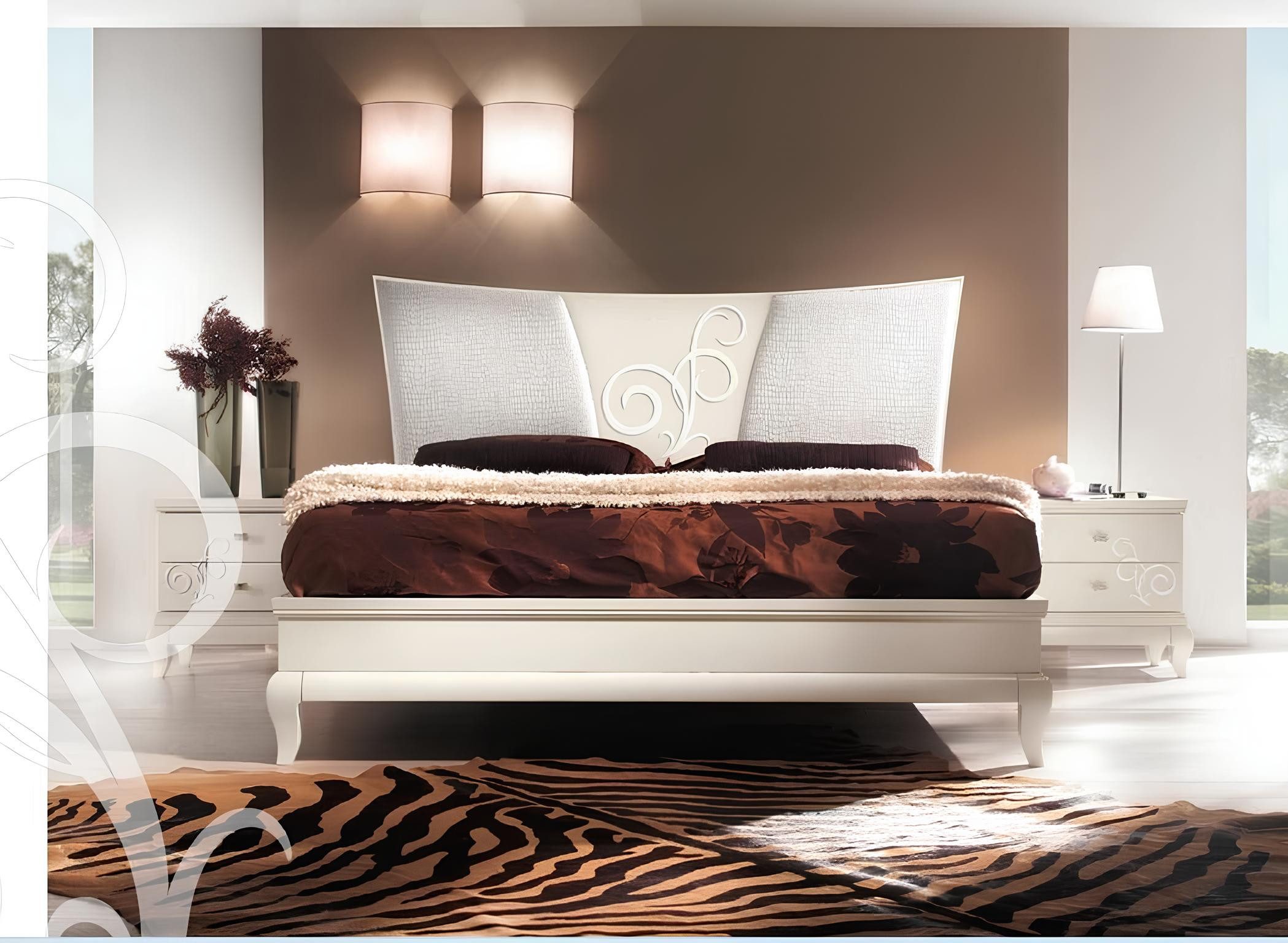 JVmoebel Bett Elegante Möbel für ein stilvolles Wohnambiente, Made in Italy