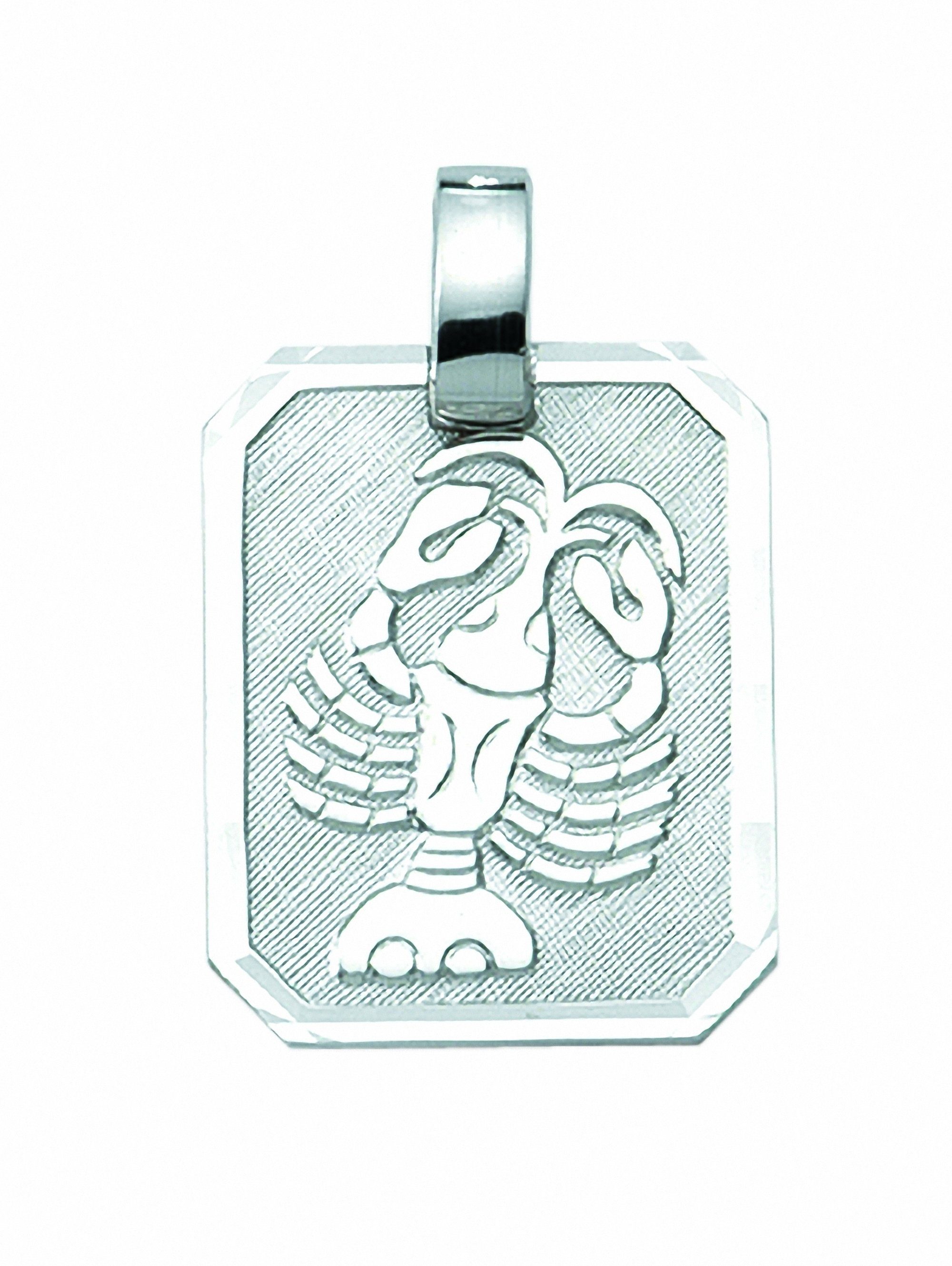 Schmuckset mit mit 925 Adelia´s Silber Set Kette - Anhänger Krebs, Halskette Sternzeichen Anhänger