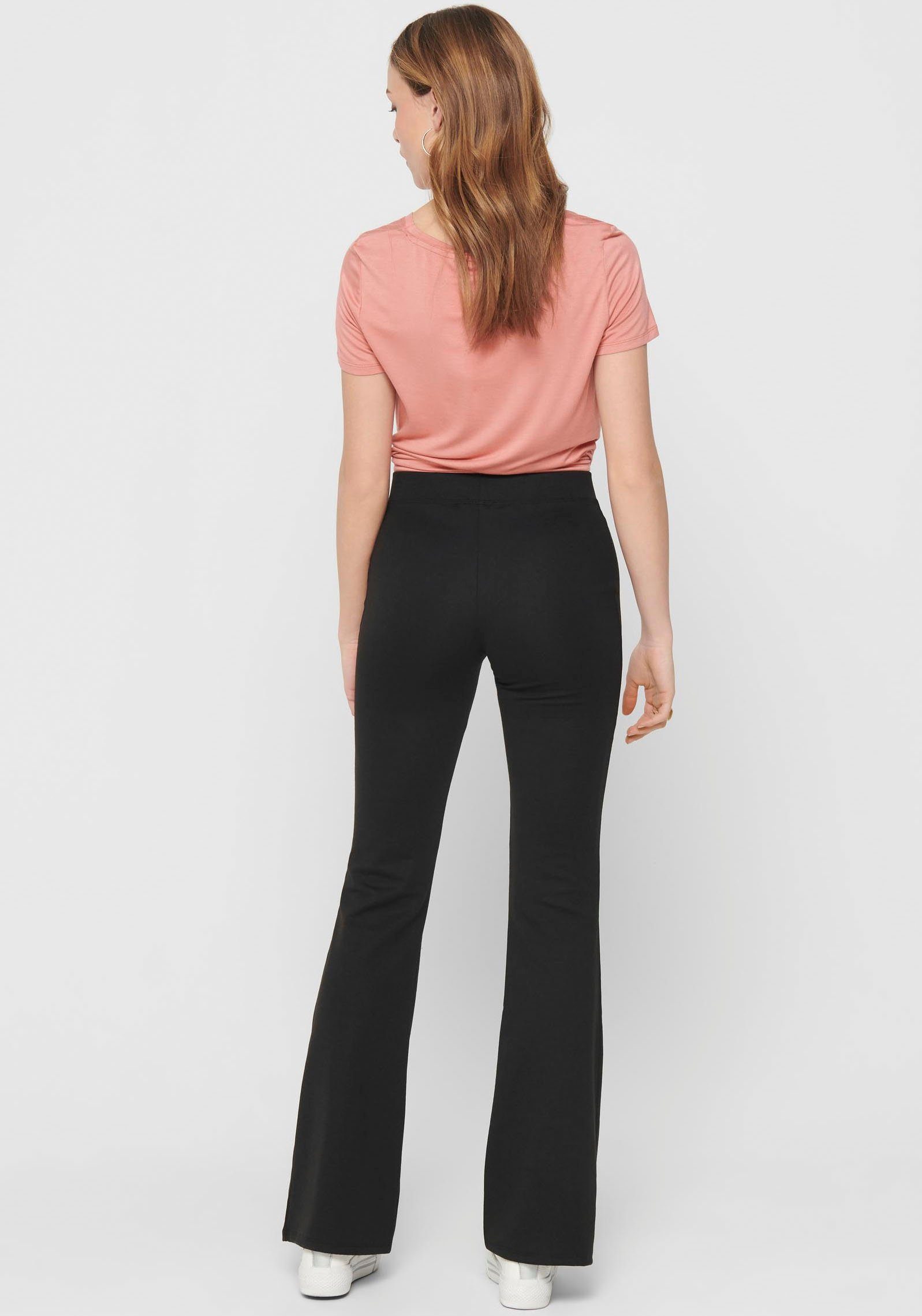 ONLY Jerseyhose ONLFEVER STRETCH FLAIRED PANTS günstig online kaufen