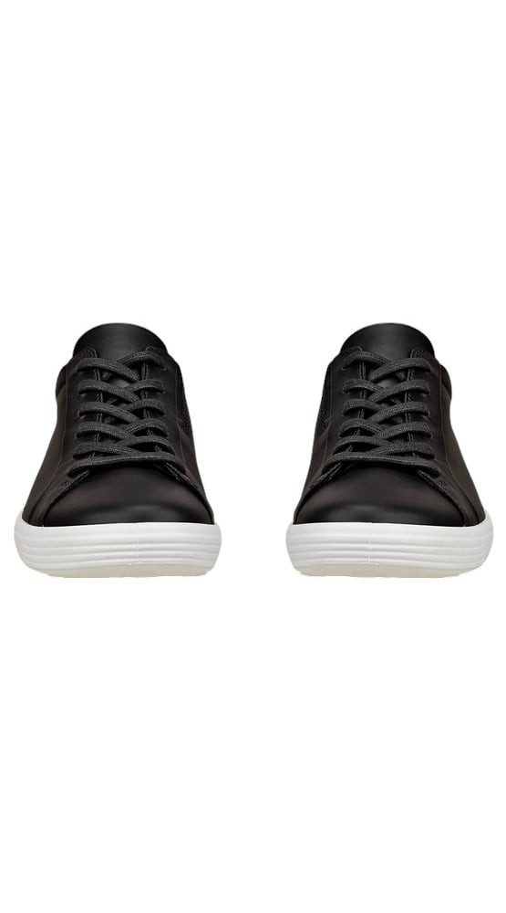 Ecco Soft 7 Easy Slip Low (Premium-Leder) schwarz/weiss Damen Sneaker – Bild 4 von 5