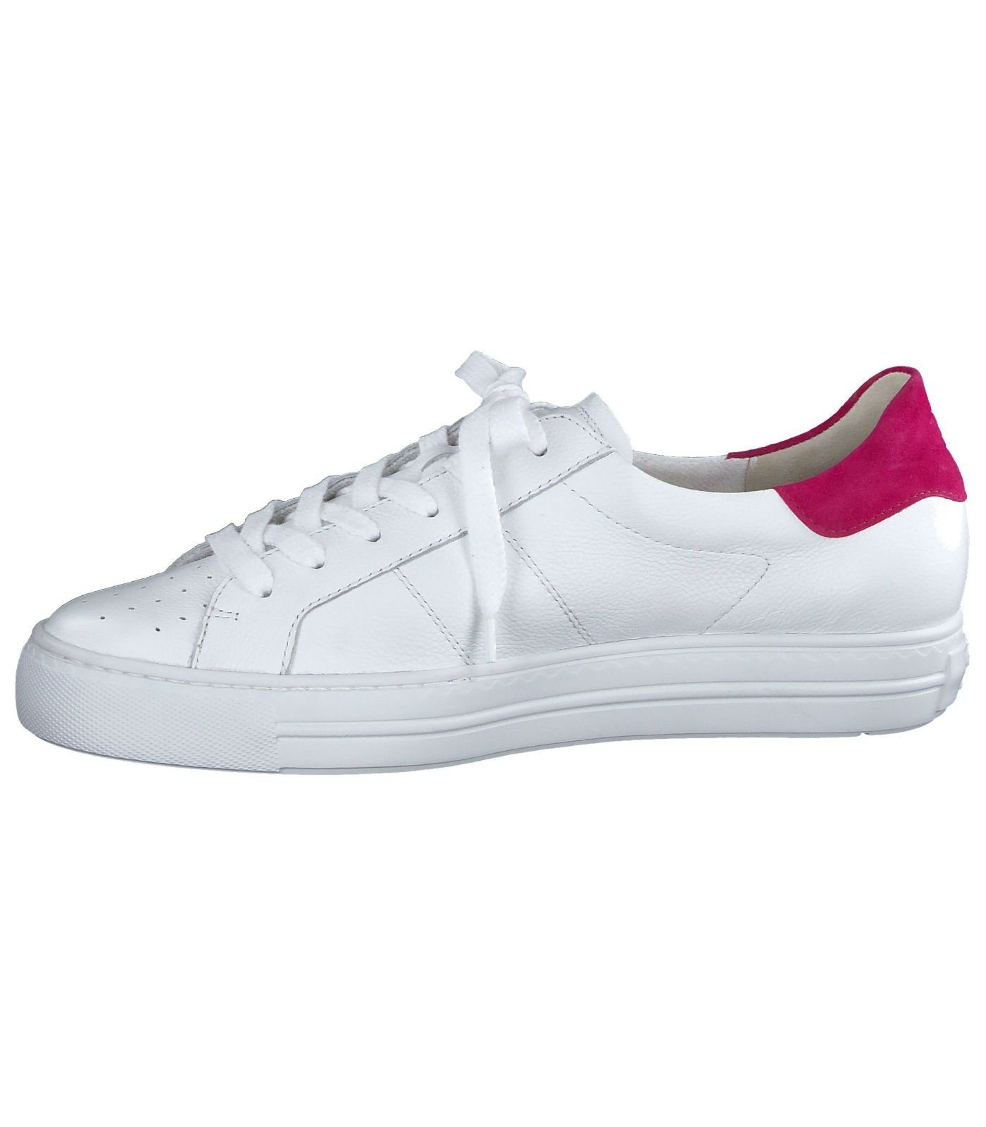 Paul Green Pink Sneaker Sneaker Glattleder Weiß