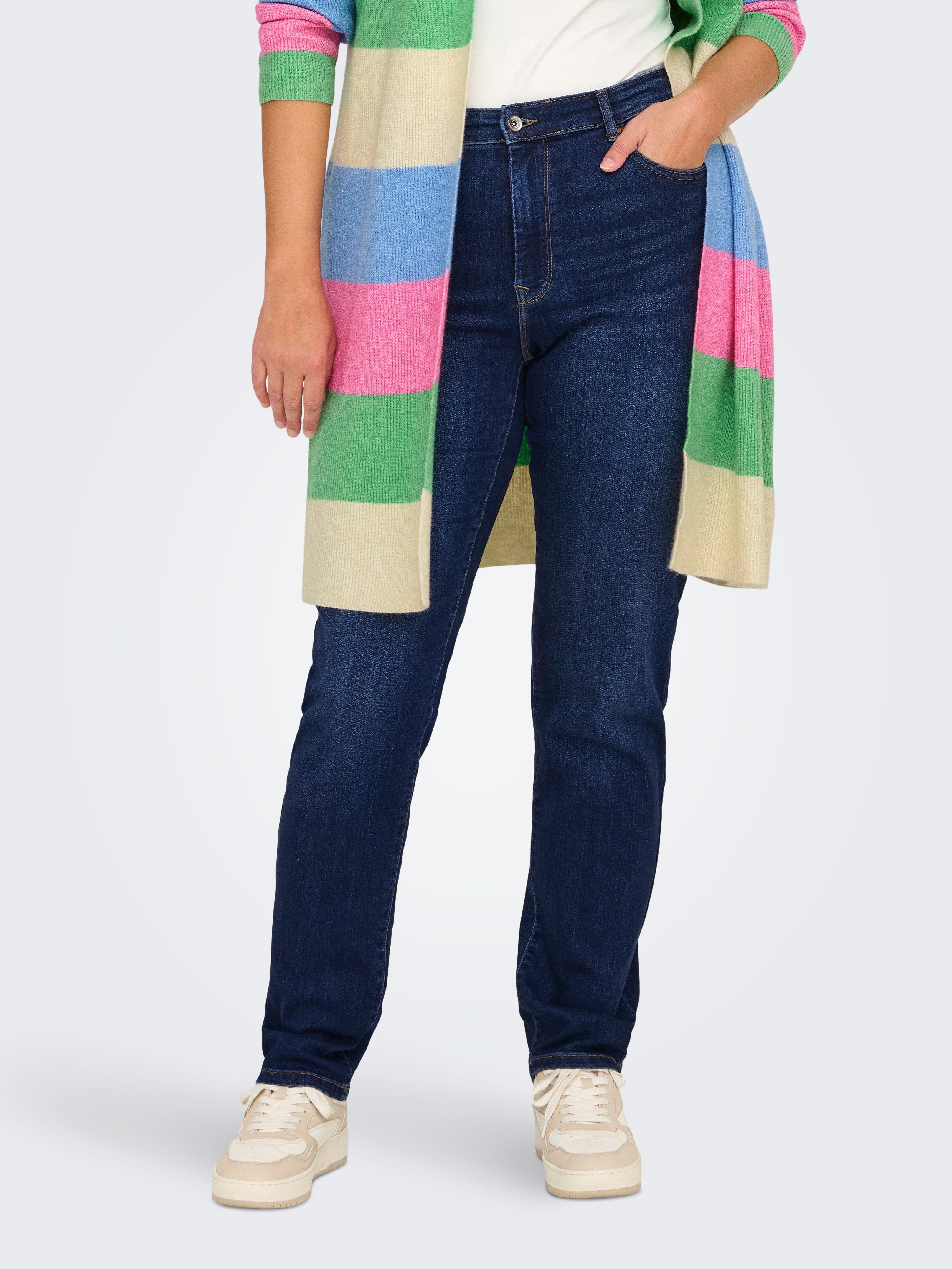 ONLY CARMAKOMA Slim-fit-Jeans CARSUI MID SLIM DNM REA285 NOOS