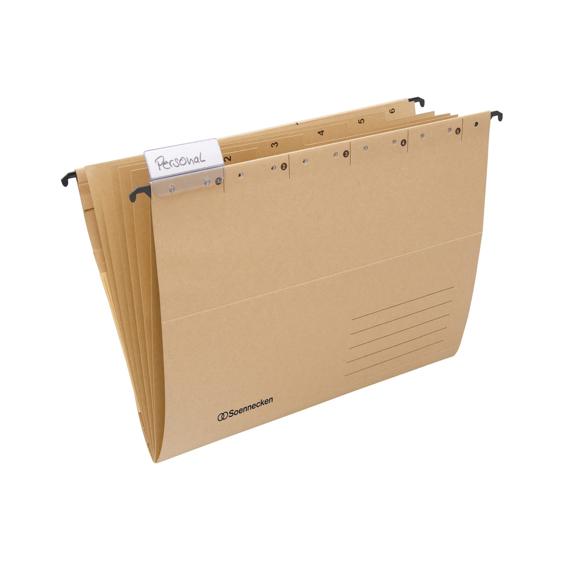 Soennecken Hefter Personalhefter 2053 DIN A4 Natronkarton natur +1 Schild