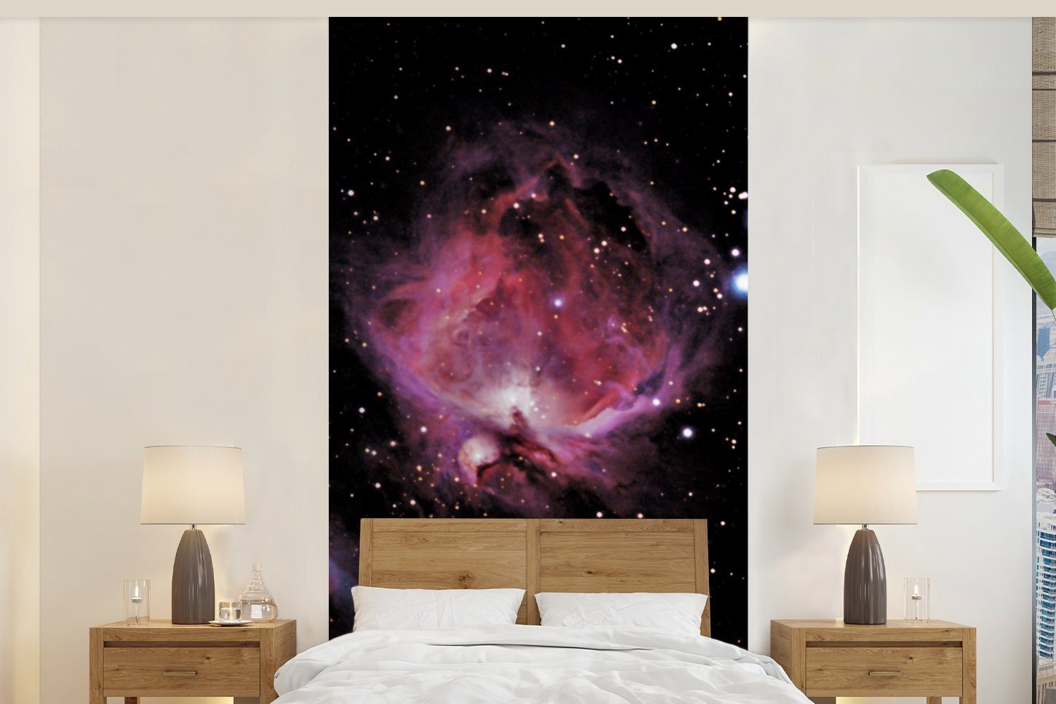 MuchoWow Fototapete Konstellation - Schlafzimmer Vliestapete für - - - Fototapete bedruckt, (2 - Weltraum Wohnzimmer Küche, Mädchen Orion St), Jungen Matt, Kinder