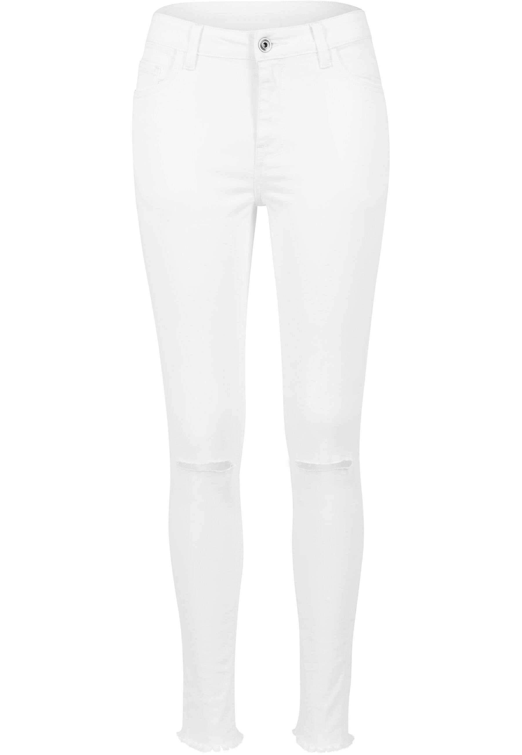 URBAN CLASSICS Stoffhose Urban Classics Damen Ladies Cut Knee Pants (1-tlg) günstig online kaufen