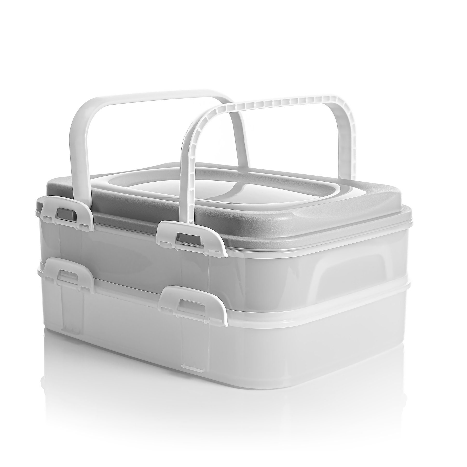 BigDean Aufbewahrungsbox Partycontainer mit 2 Etagent günstig online kaufen