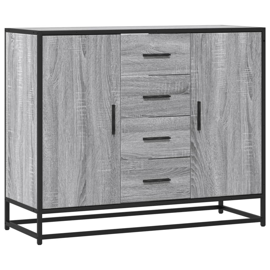 vidaXL Sideboard Sideboard Grau Sonoma 92x35x76 günstig online kaufen