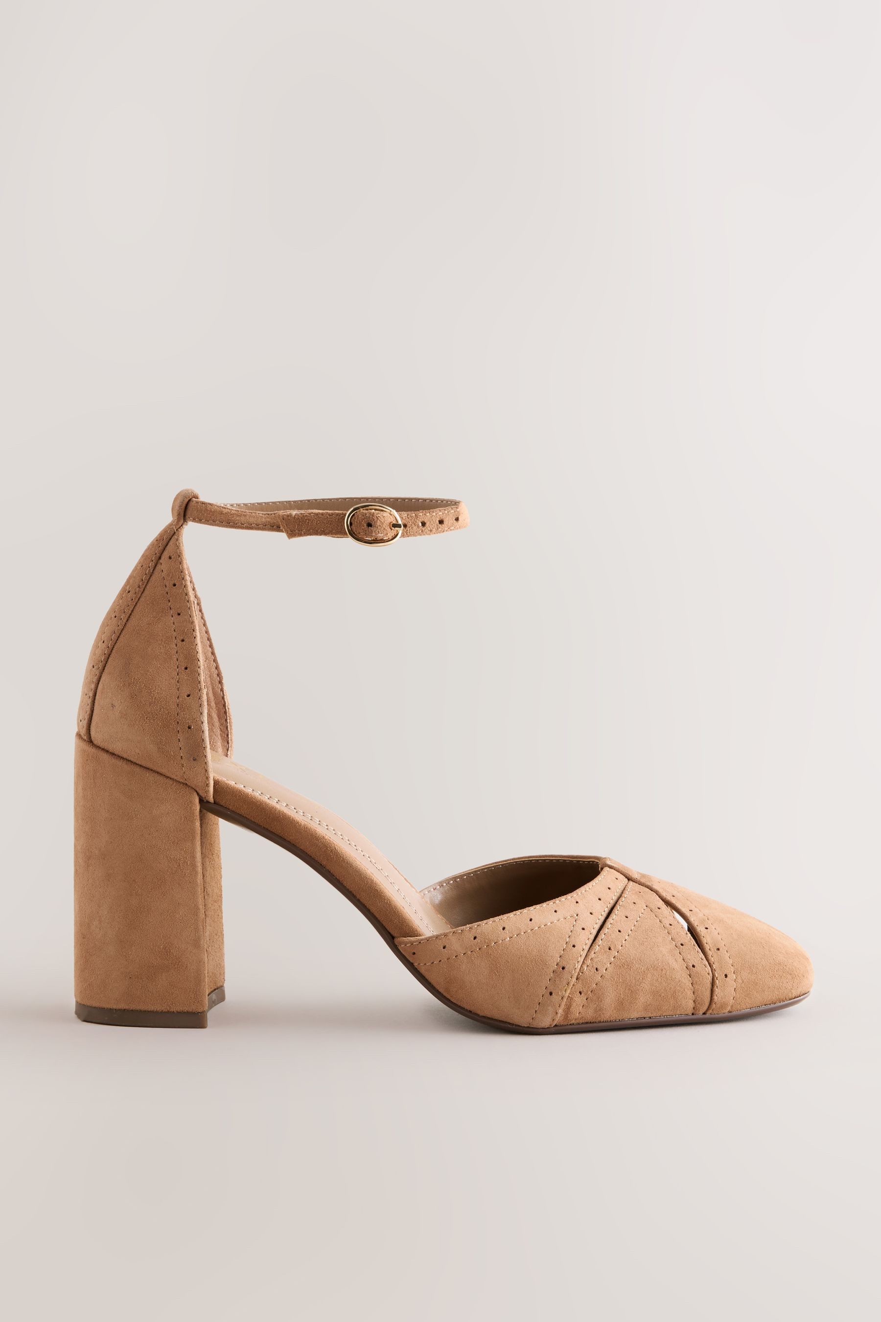 Next Forever Comfort® Ledersandalen mit Knöchelriemen High-Heel-Sandalette (1-tlg)