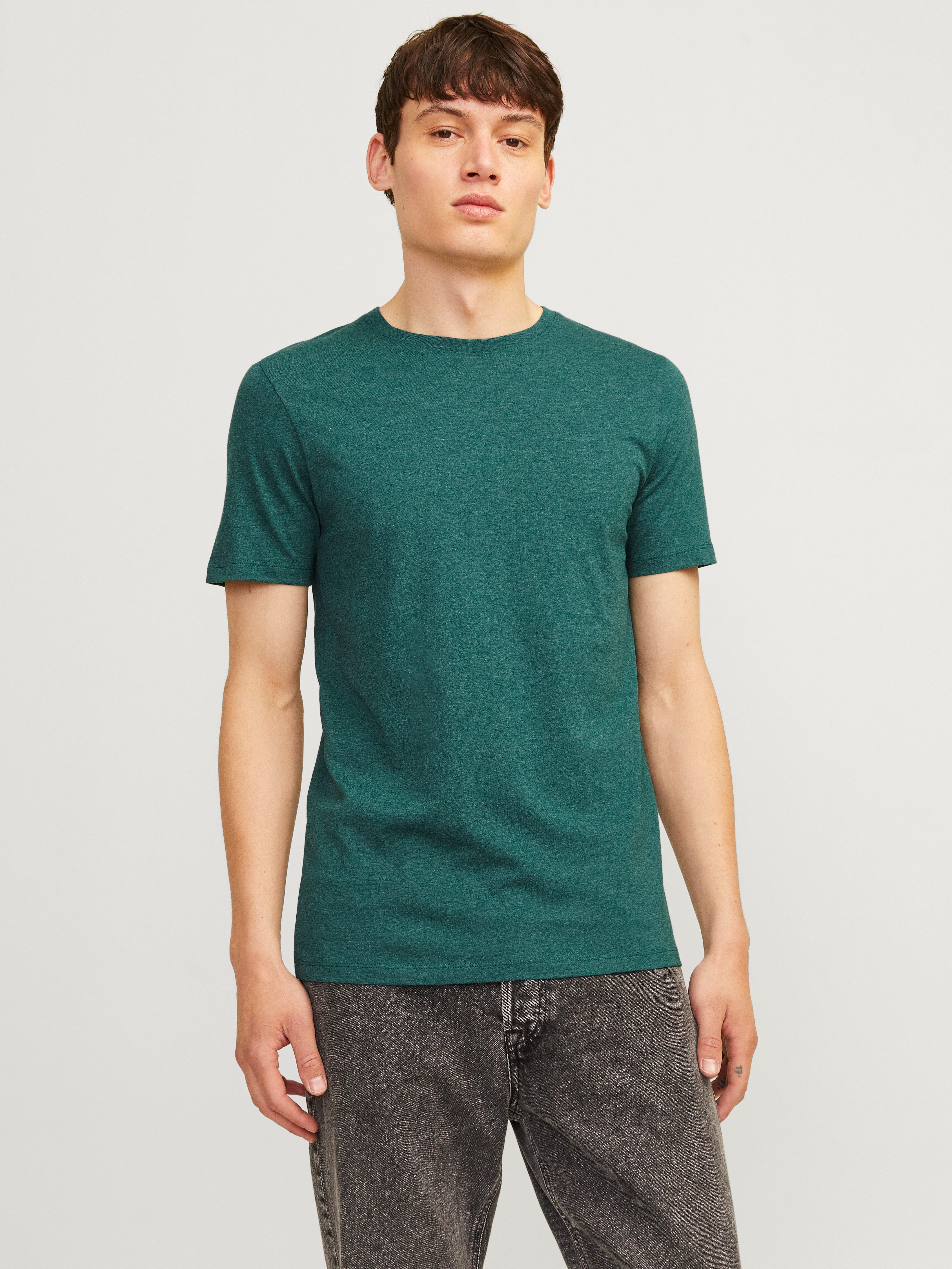 Jack & Jones Rundhalsshirt JJEORGANIC MELANGE TEE SS O-NECK NOOS in Melange günstig online kaufen