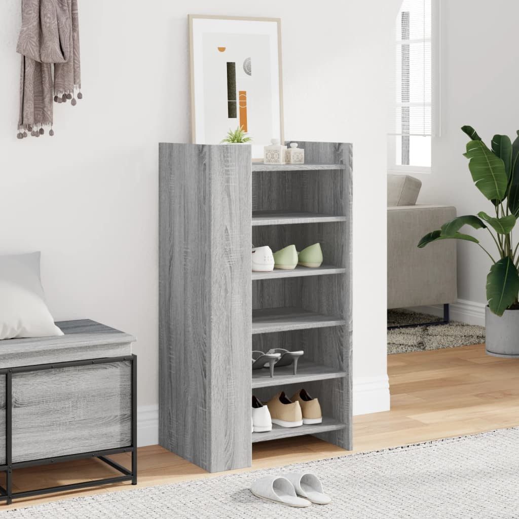 vidaXL Schuhregal Schuhschrank Grau Sonoma 52x37,5x100 günstig online kaufen