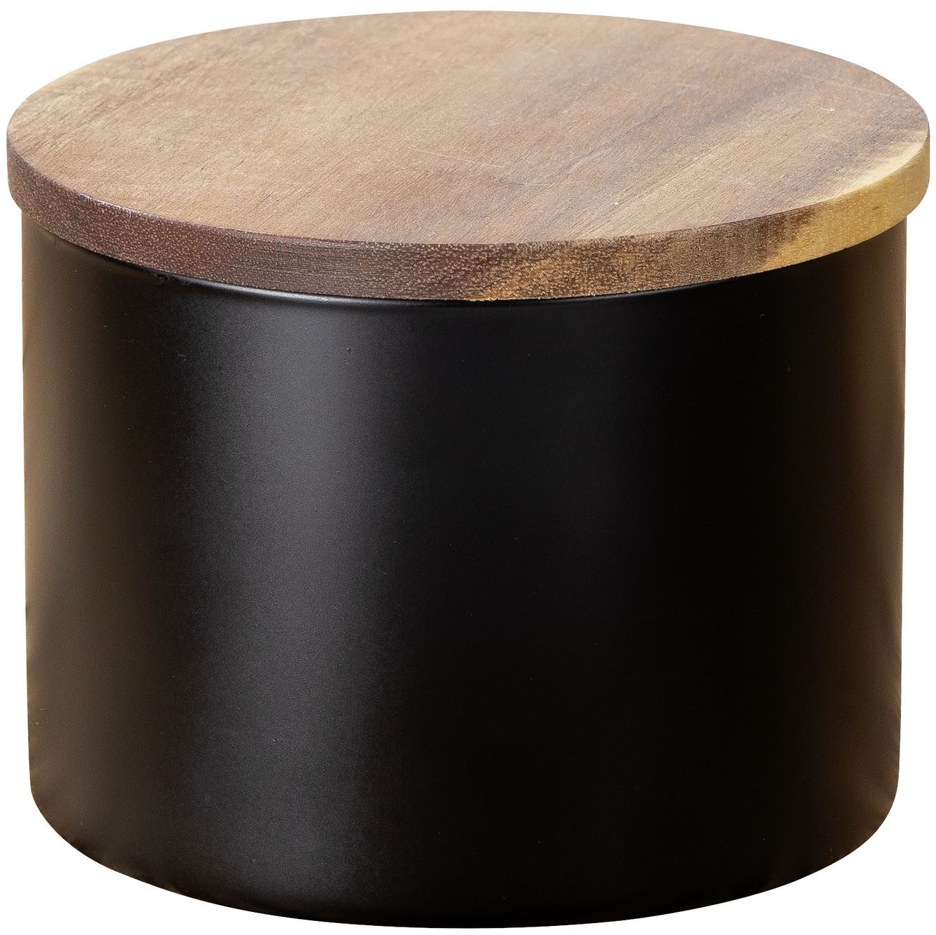 WENKO Vorratsdose Modell Mio, Borosilikatglas, (1-tlg), Frischhaltedose für Lebensmittel, luftdichter Deckel aus Akazienholz