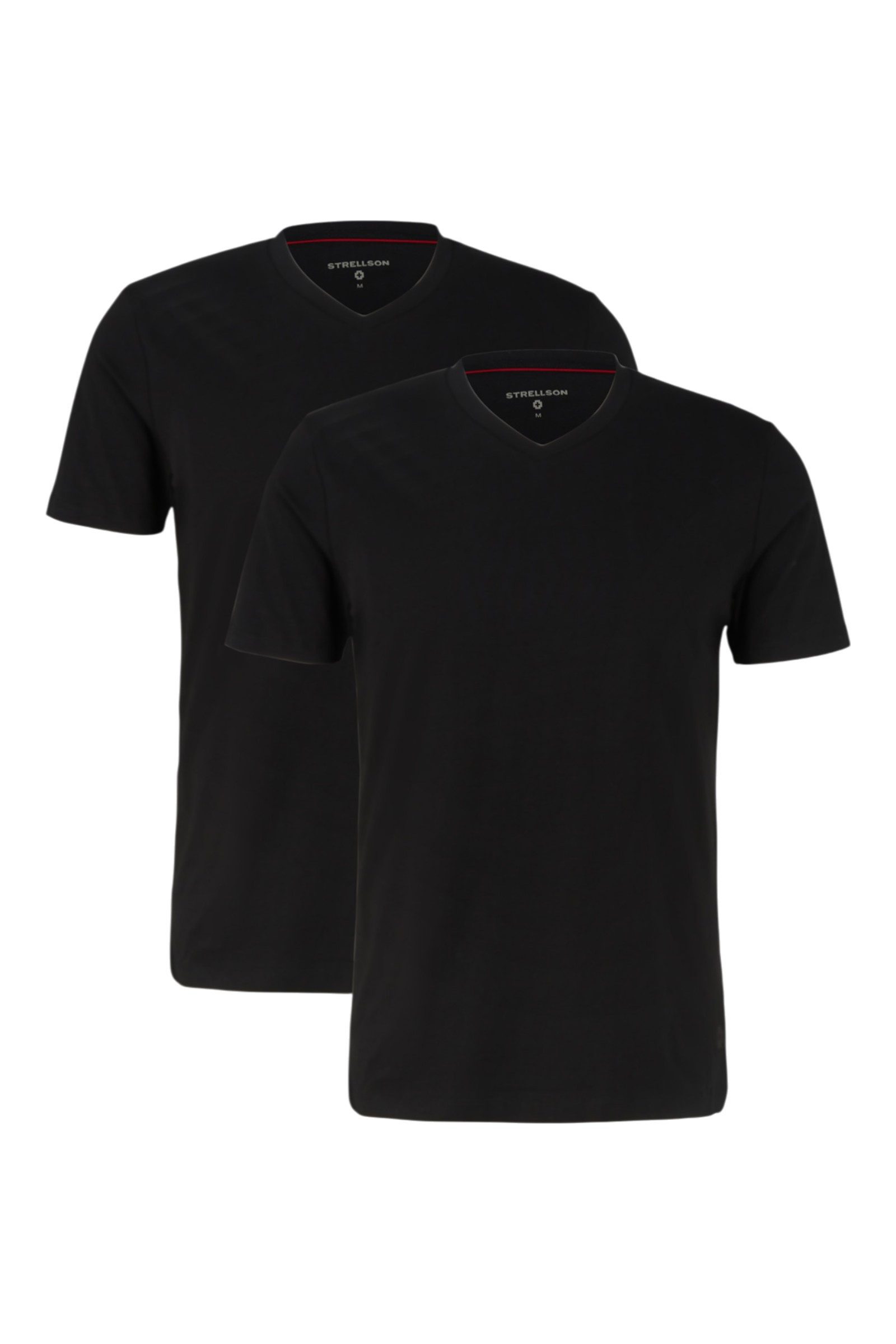 Strellson T-Shirt V-Neck (2er-Pack) schwarz Herren - 2 Stück