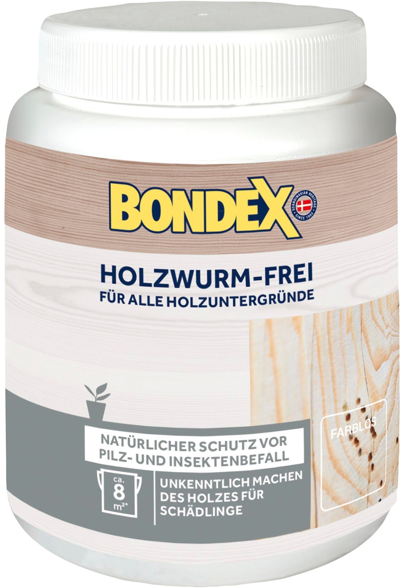 Bondex Holzwurm-Ex HOLZWURM-FREI, farblos, für alle Holzuntergründe, 0,15 l natur