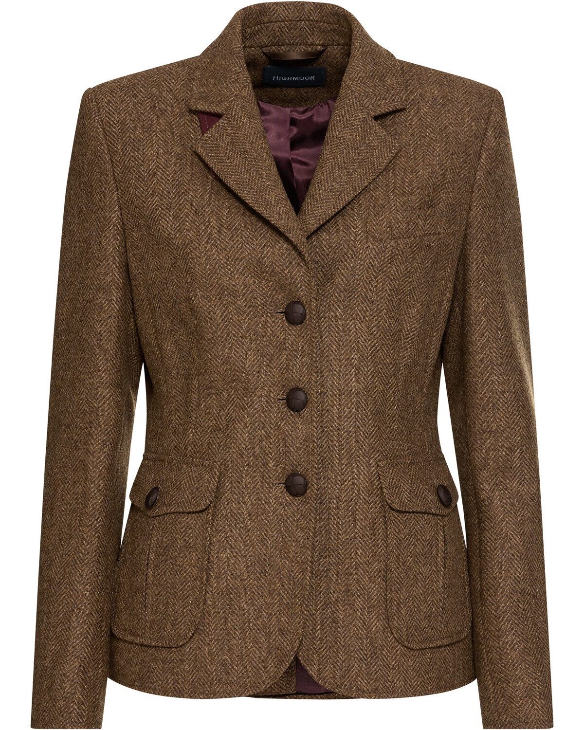 Highmoor Jackenblazer Fischgrat-Tweedblazer
