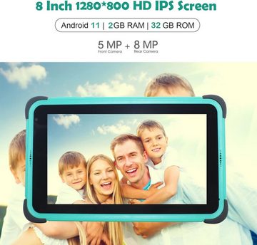 CWOWDEFU Tablet (8,1", Android 11, Andriond 11.0 Kinder Tablet Kindersicherung Und Vorinstalliertes)