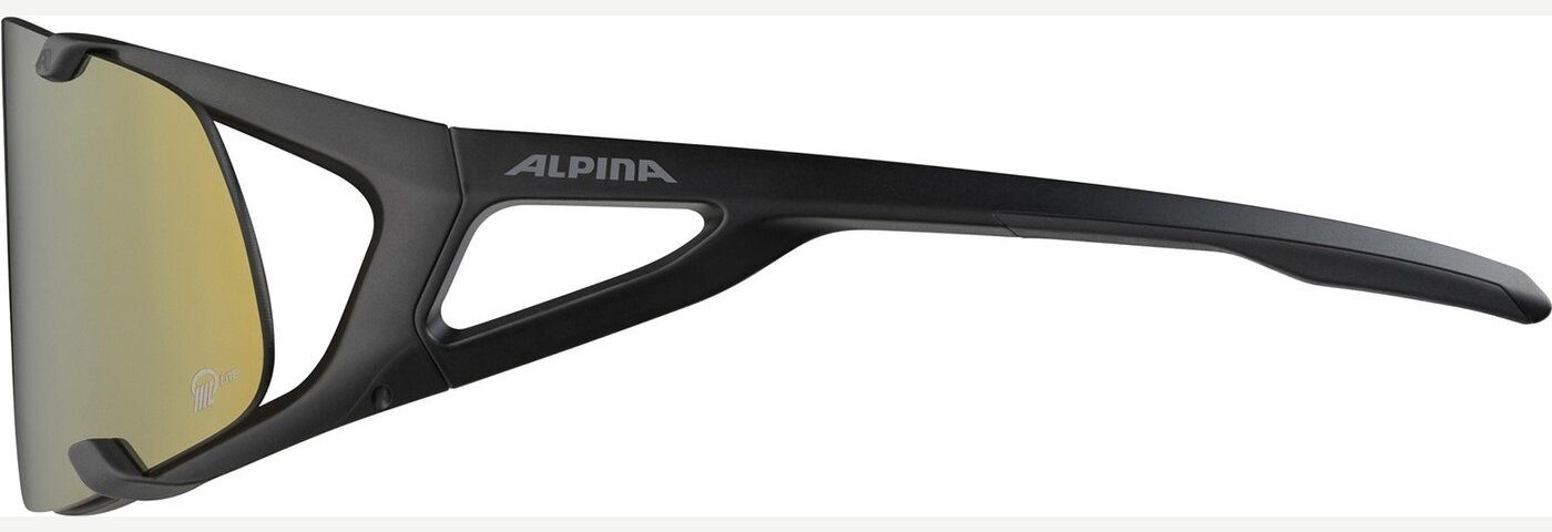 S Sonnenbrille BLACK Alpina Sports MATT Q-LITE HAWKEYE