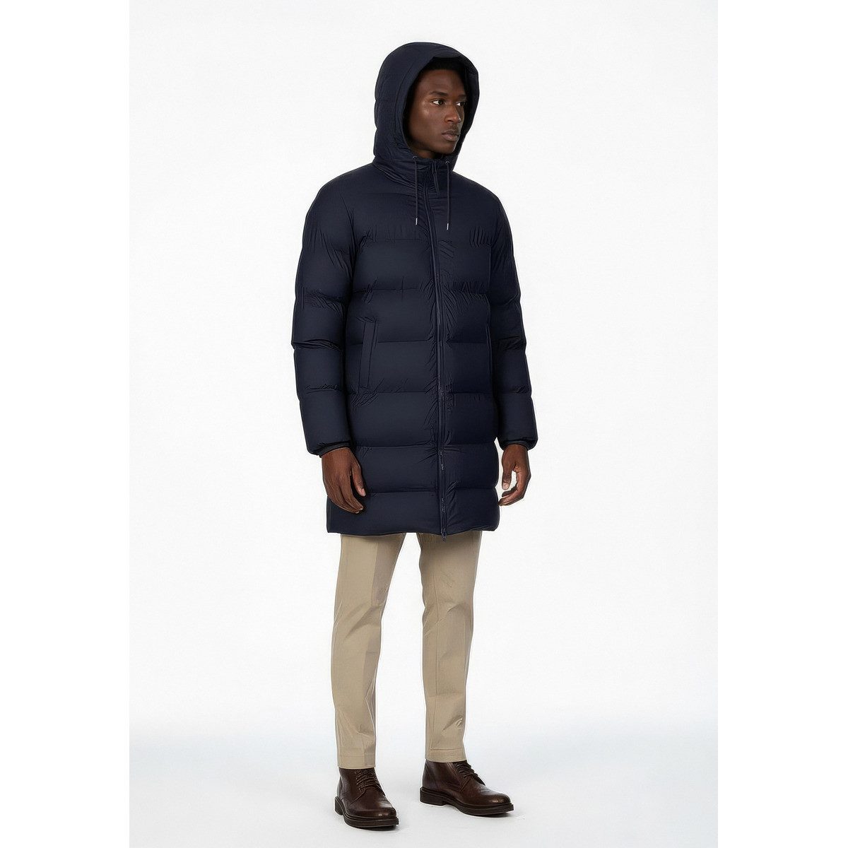 Rains Steppjacke Alta Longer Puffer Jacket W3T3 Unisex Erwachsene (1-St) Winterjacke, Übergangsjacke, Windjacke, Outdoorjacke, Mantel
