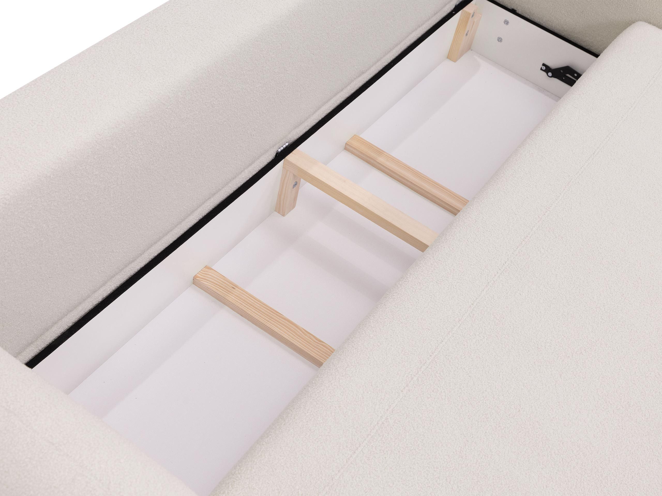 MIRJAN24 Schlafsofa Mayo, mit Bettkasten und Schlaffunktion, Dekokissen, 256x115x85 cm