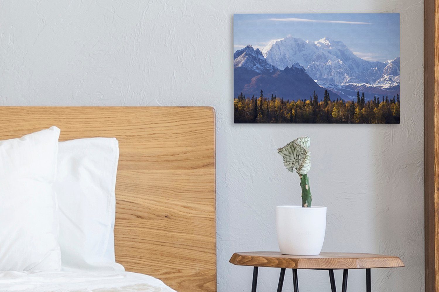 cm 30x20 Wanddeko, beeindruckende OneMillionCanvasses® Alaska St), Die in Wandbild des Denali-Nationalparks im, Landschaft (1 Leinwandbilder, Aufhängefertig, Leinwandbild