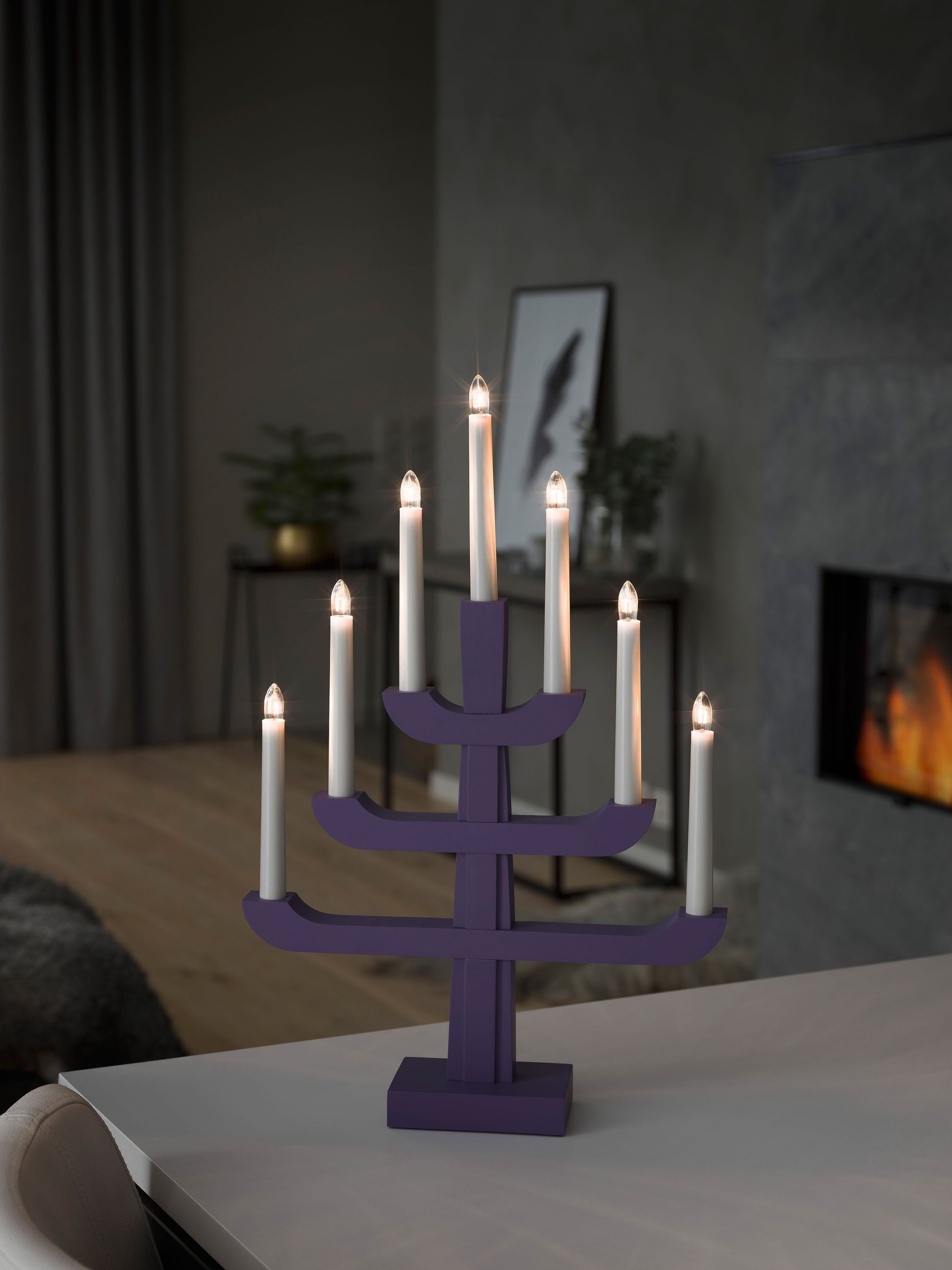 KONSTSMIDE Fensterleuchter Weihnachtsdeko, Leuchtmittel wechselbar, Warmwei günstig online kaufen