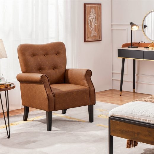 YAHEETECH Ohrensessel, Relaxsessel Loungesessel Cocktailsessel - Einrichtungsbeispiel