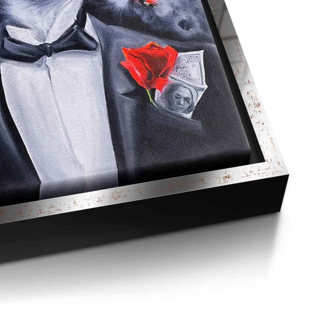 Viqa Gentleman Rahmen Bond designed Premium Motivationsbild ohne - DOTCOMCANVAS® by Leinwandbild, - Art