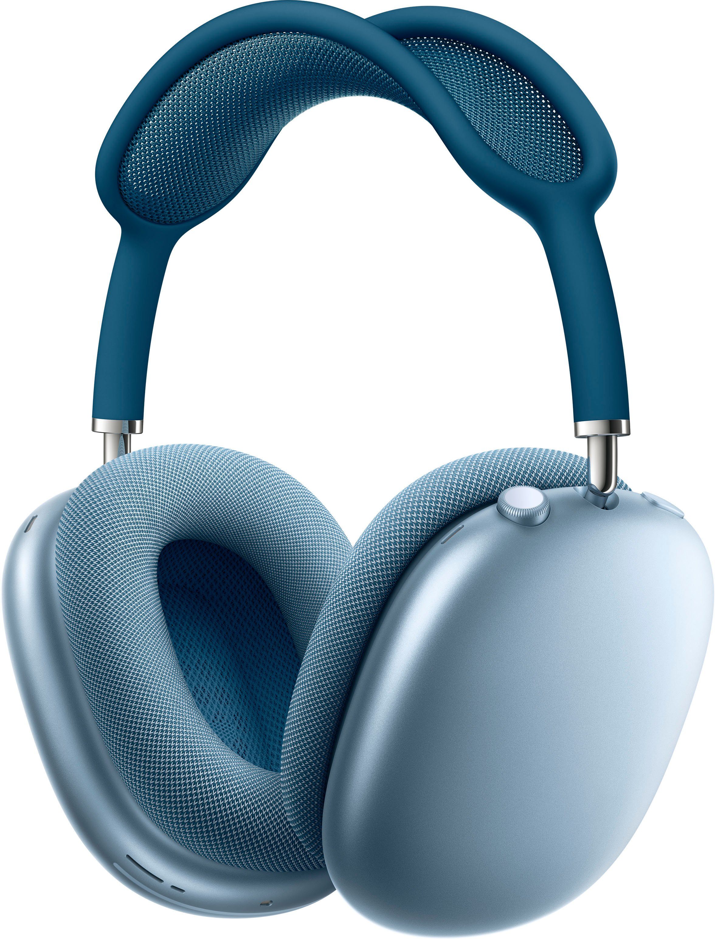 Apple AirPods Max Over-Ear-Kopfhörer (Active Noise Cancelling (ANC), Rauschunterdrückung, Sprachsteuerung, Transparenzmodus, integrierte Steuerung für Anrufe und Musik, kompatibel mit Siri, Siri, Bluetooth) blau | Over-Ear-Kopfhörer