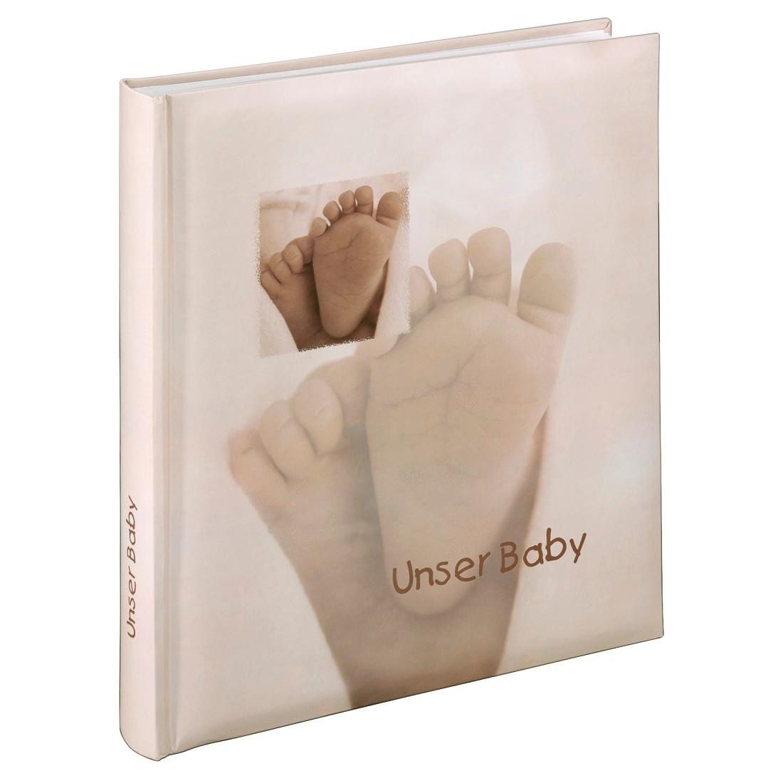 Hama Fotoalbum Babyalbum "Baby Feel", 29x32 cm, 60 weiße Seiten, 2 seitiger Vorspann