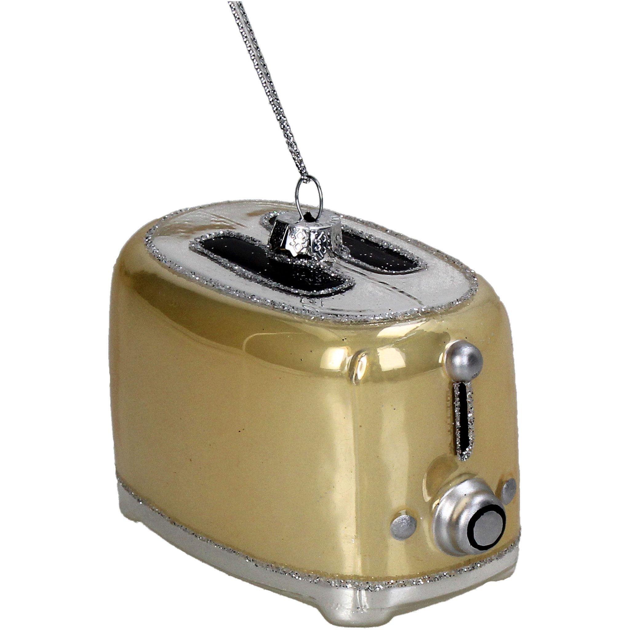 HD Collection Christbaumschmuck, Christbaumschmuck Glas 6,5cm Toaster Figur günstig online kaufen