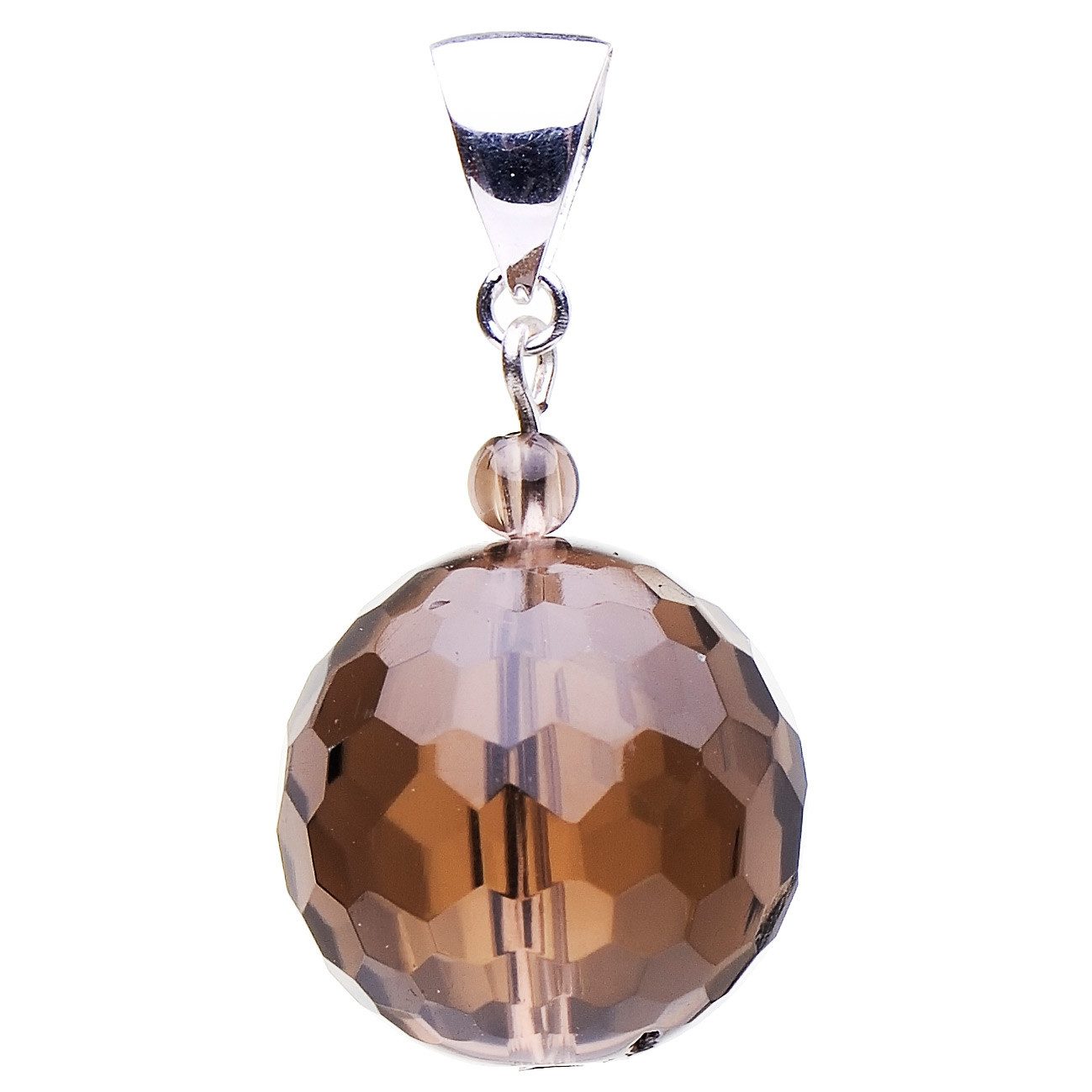 Schmuck Krone Kettenanhänger Anhänger aus Rauchquarz & 925 Silber, Silber 9 günstig online kaufen