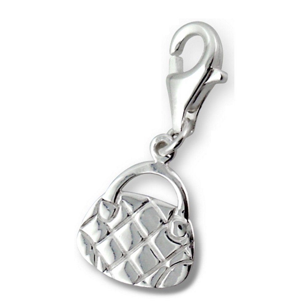 Charm BUNGSA Halsketten Pendant aus 925 Set Anhänger Handtasche Damen Silber (1-tlg),