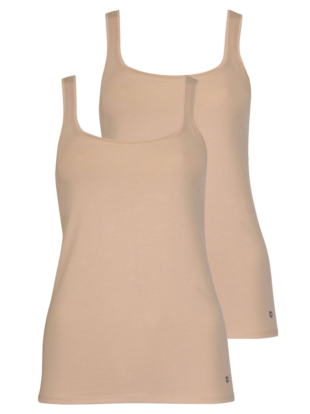 Achselhemd 2er Pack Damen Achseltop Happyday