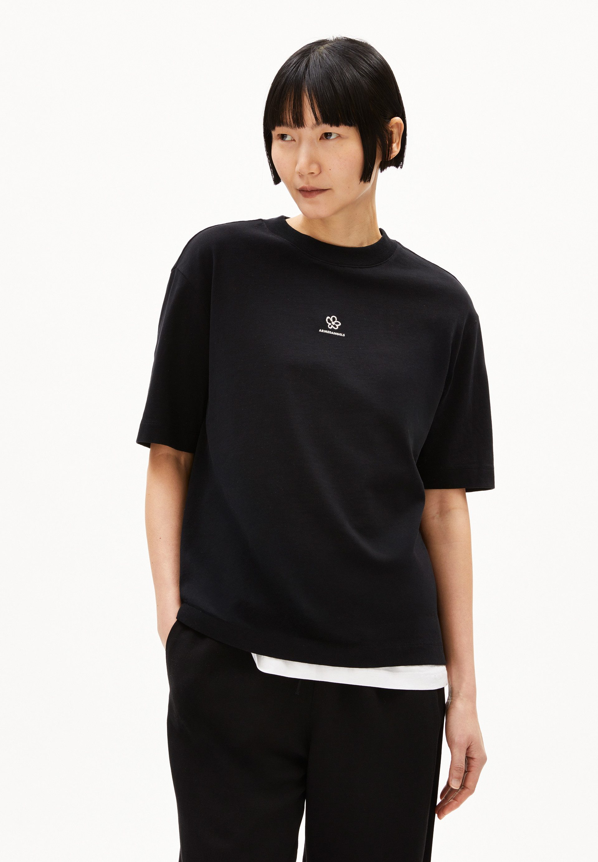 Armedangels T-Shirt TARJAA BACK FLOWAA (Loose günstig online kaufen