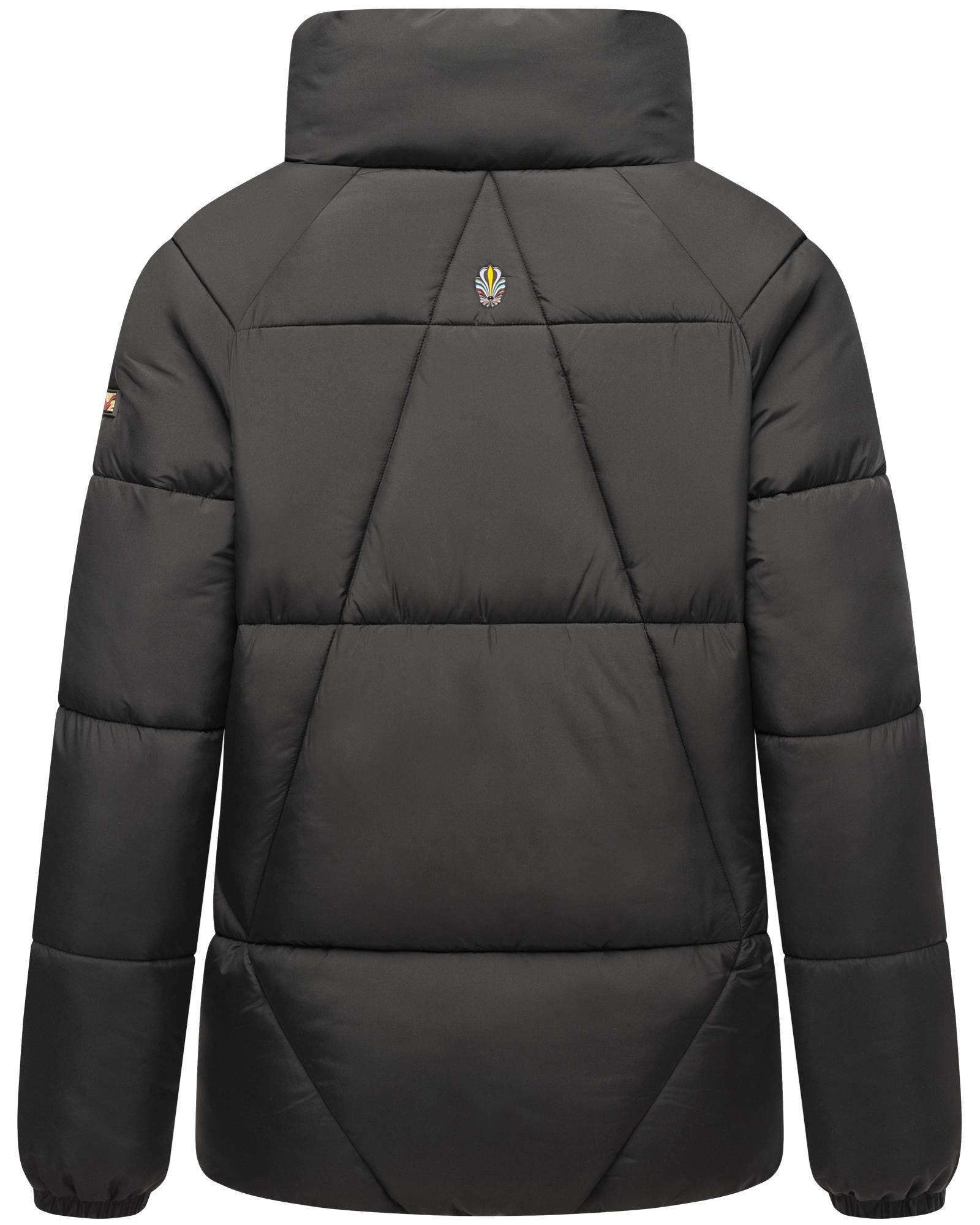 Navahoo Steppjacke Schokolinaa 14 Winterjacke mit modischer Steppung & hohem Kragen