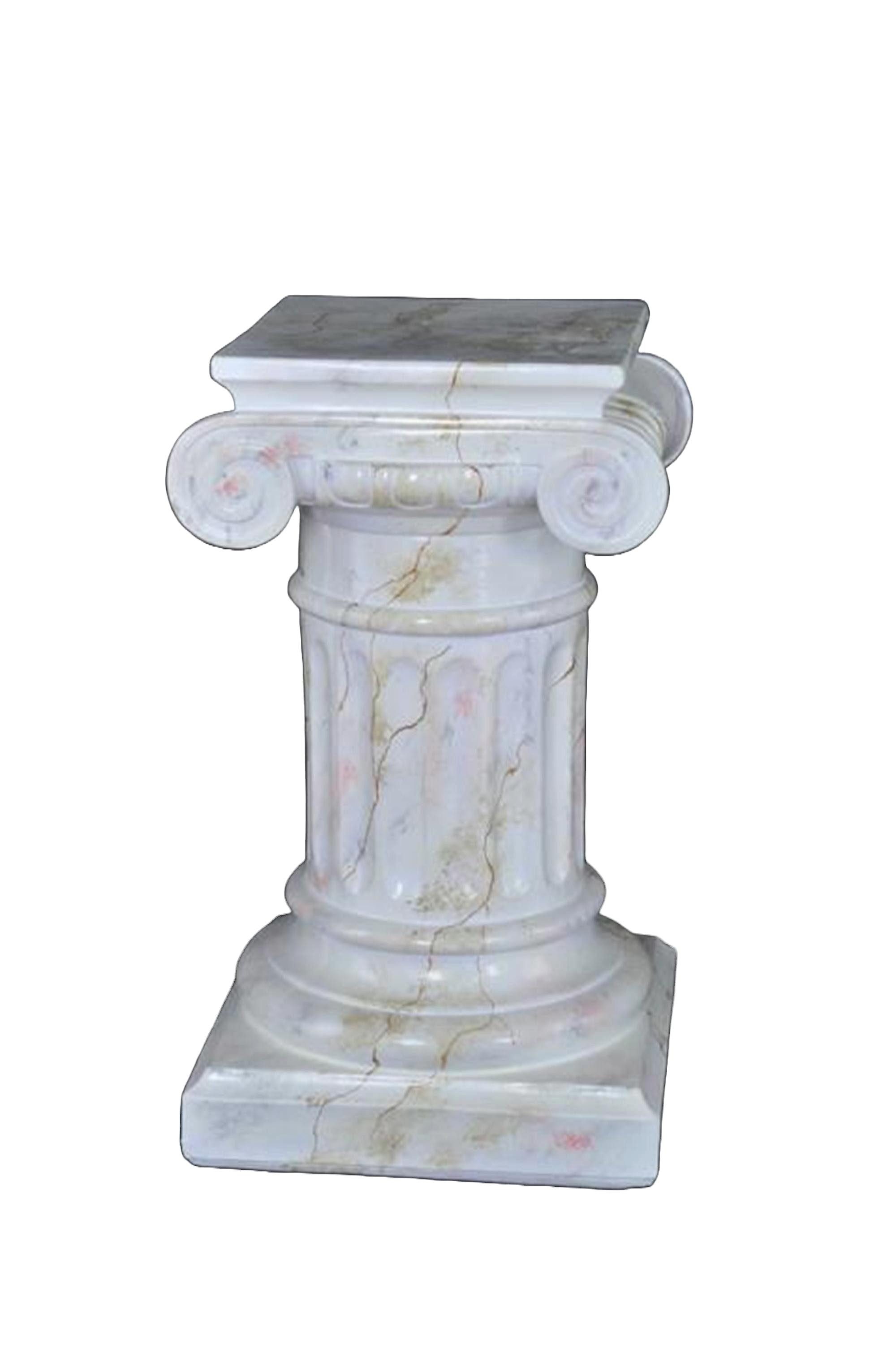 JVmoebel Dekosäule Medusa Säule Römische Säulen Marmor Skulptur Figur Deko Ständer 1036, Made in Europa