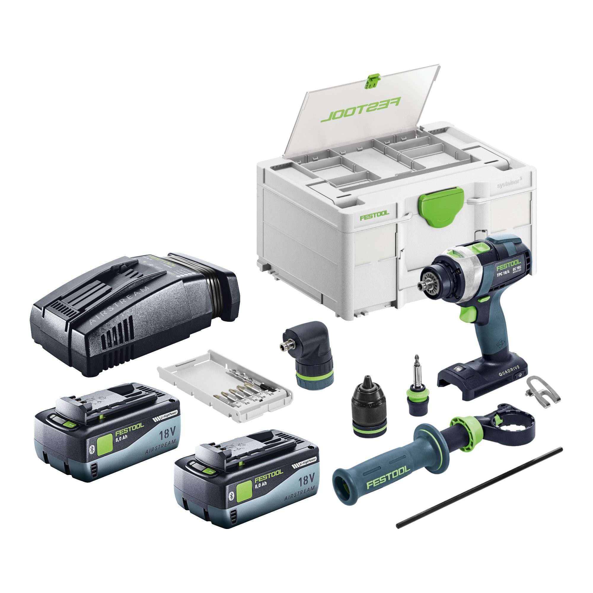 FESTOOL Schlagbohrmaschine Festool TPC 18/4 I-Basic-Set Akku Schlagbohrschrauber 18 V 75 Nm (577