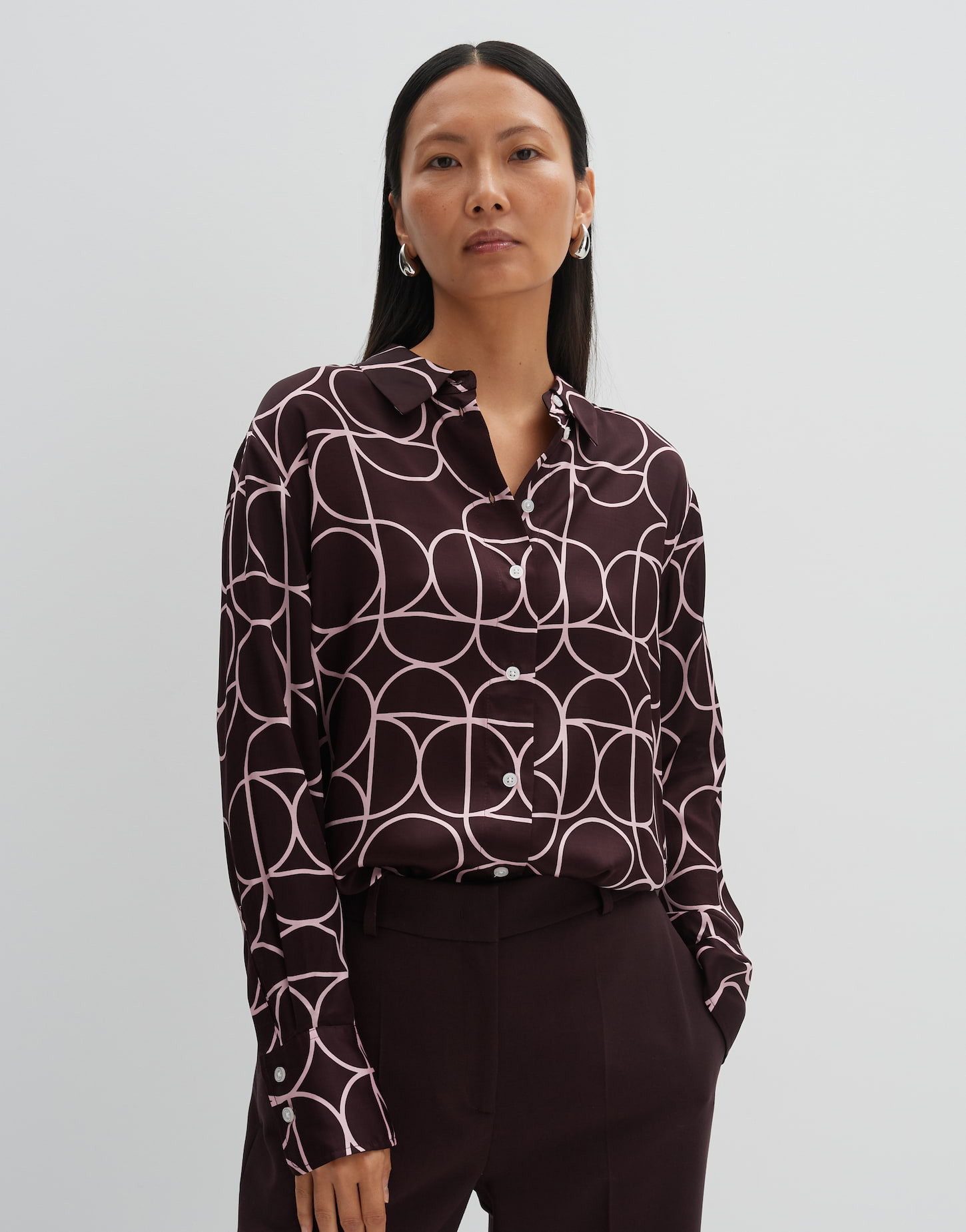 Langarmbluse Printbluse ZELINE Loose aus Ecovero Viskose