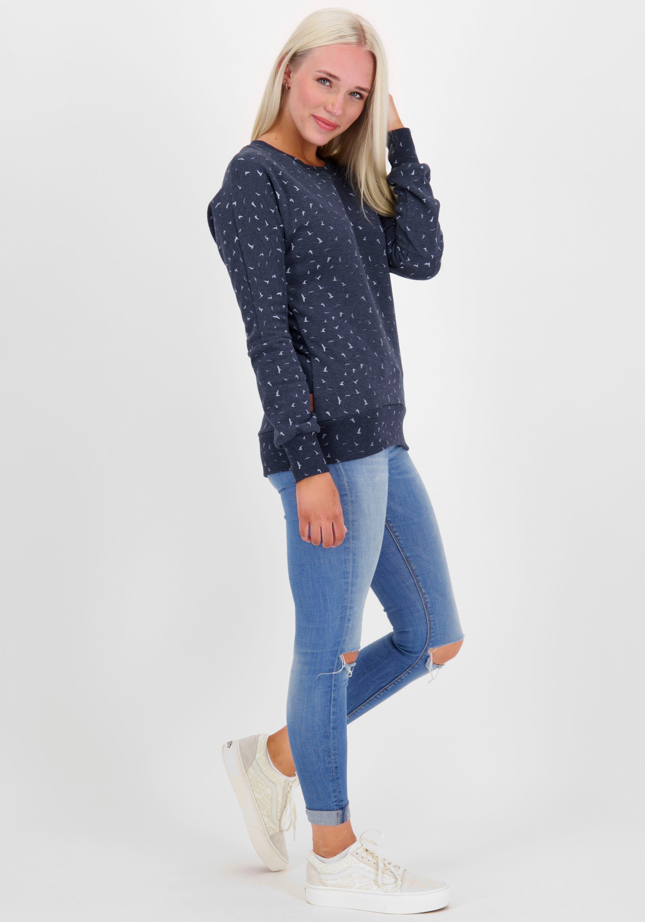 Damen Pullover Alife & Kickin Sweatshirt DarlaAK trendy Crewneck mit breiten Bündchen